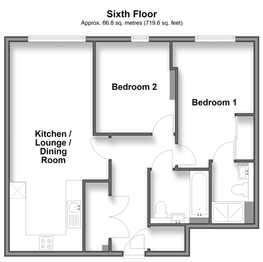 Saffron Central Square, Croydon floorplan