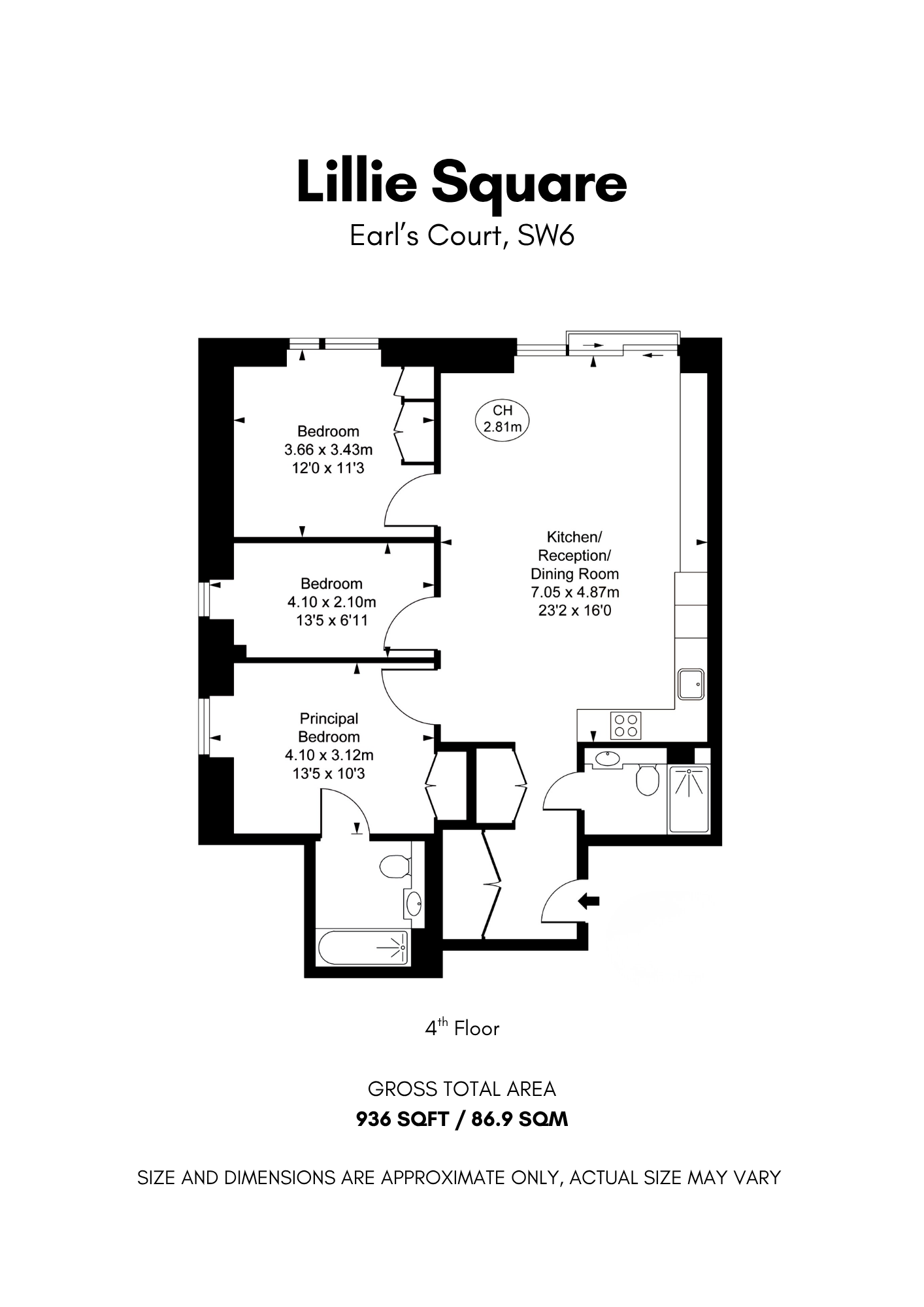 Flat 4.03, London floorplan