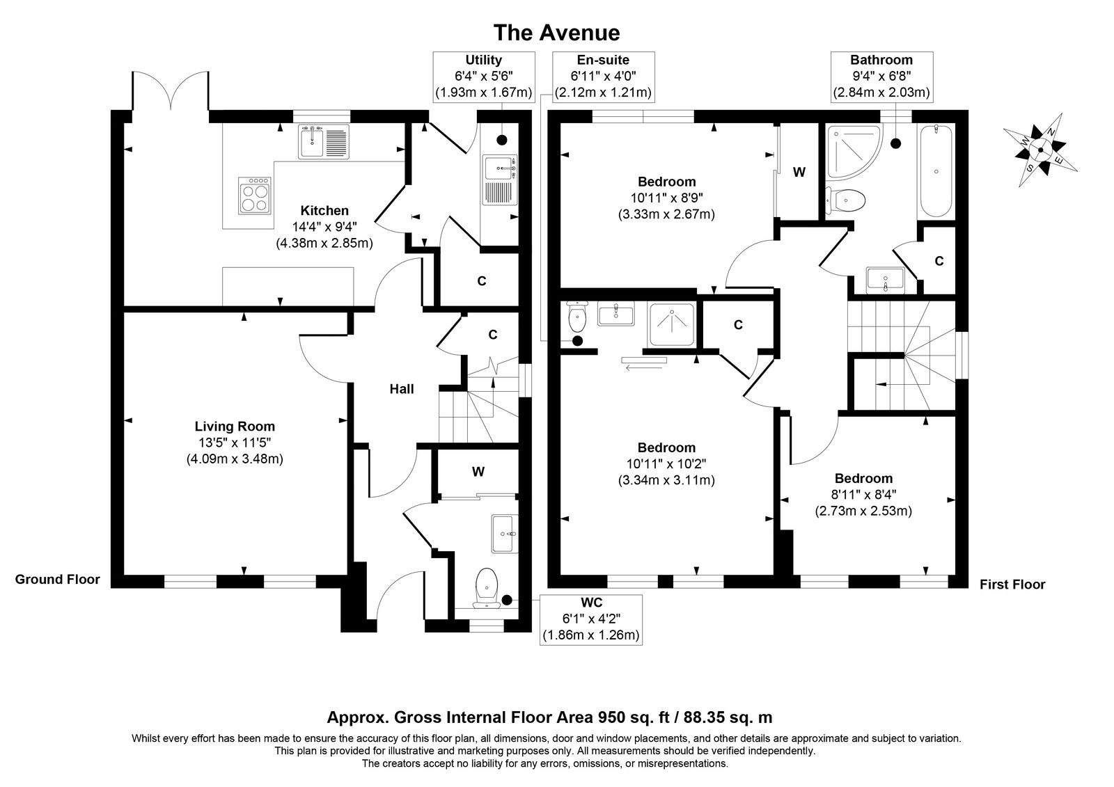 83, The Avenue, Lochgelly floorplan