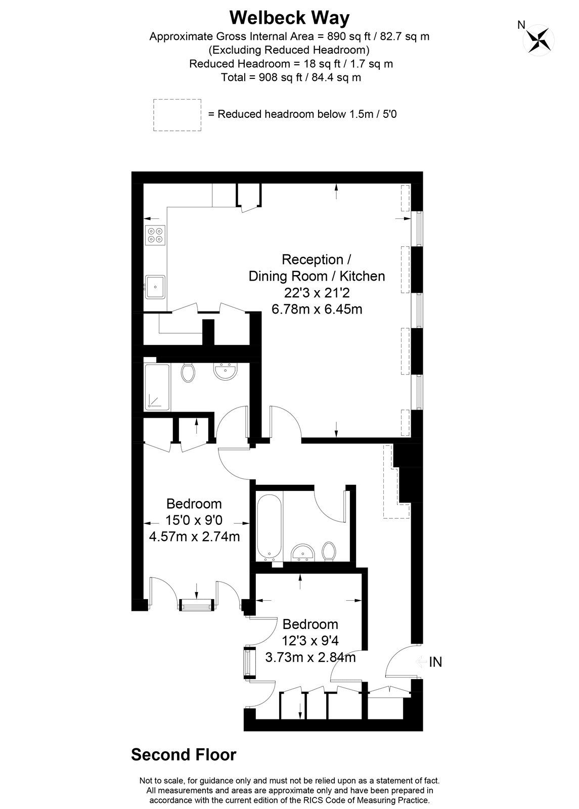 2 Bedrooms Flat to rent in Welbeck Way, London W1G