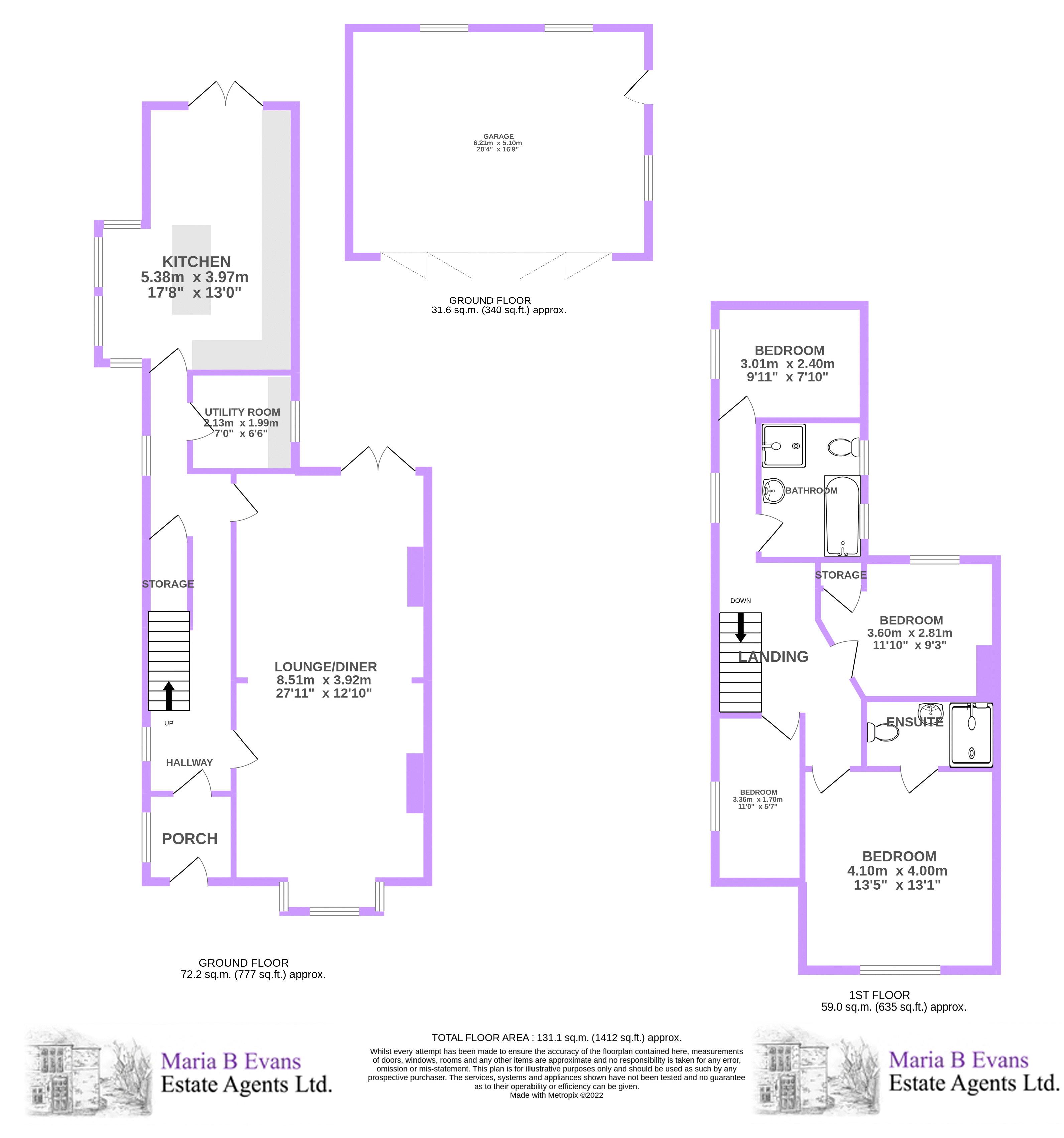 247, Hesketh Lane, Preston floorplan