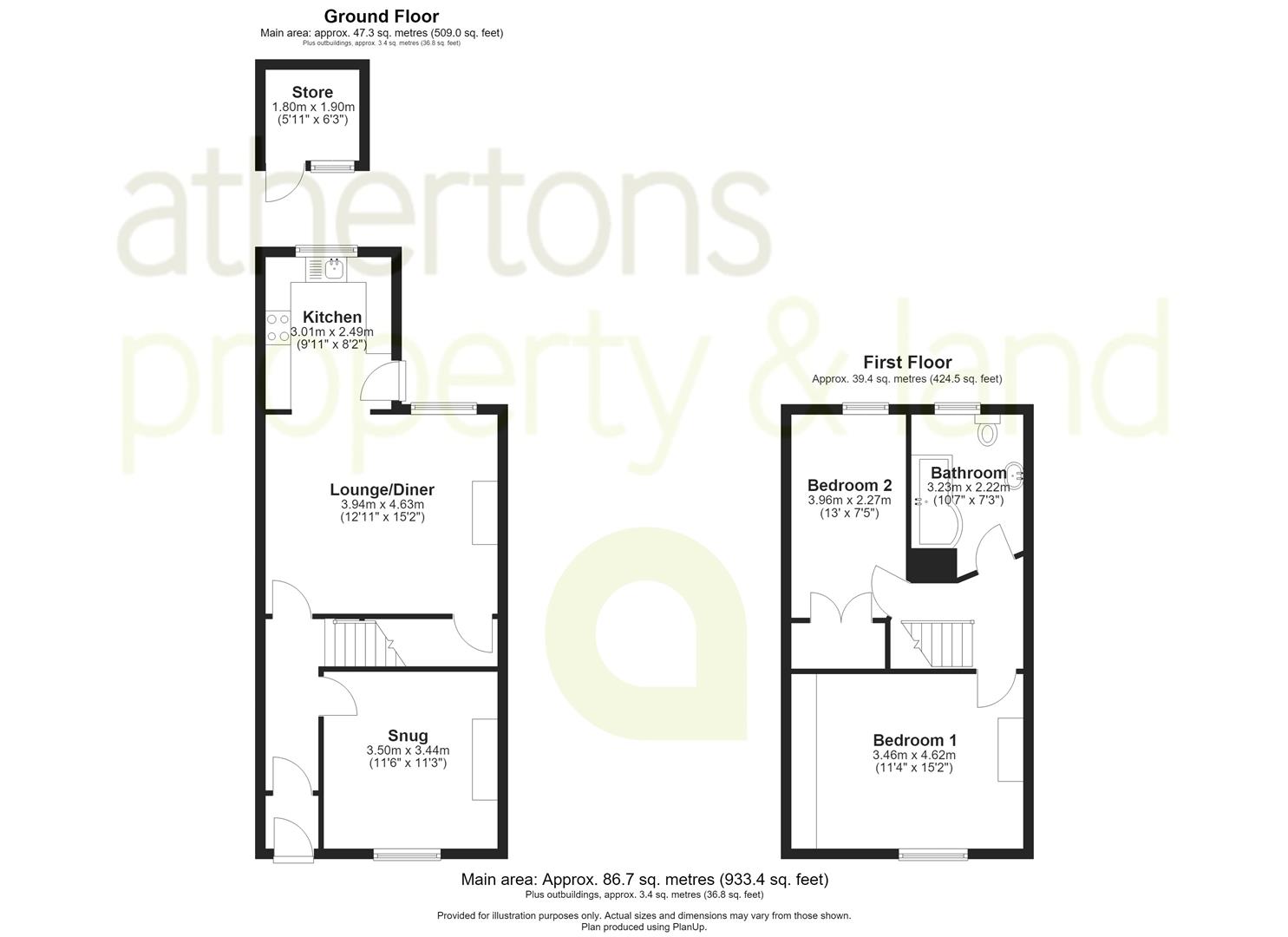 11, Fells View, Billington floorplan