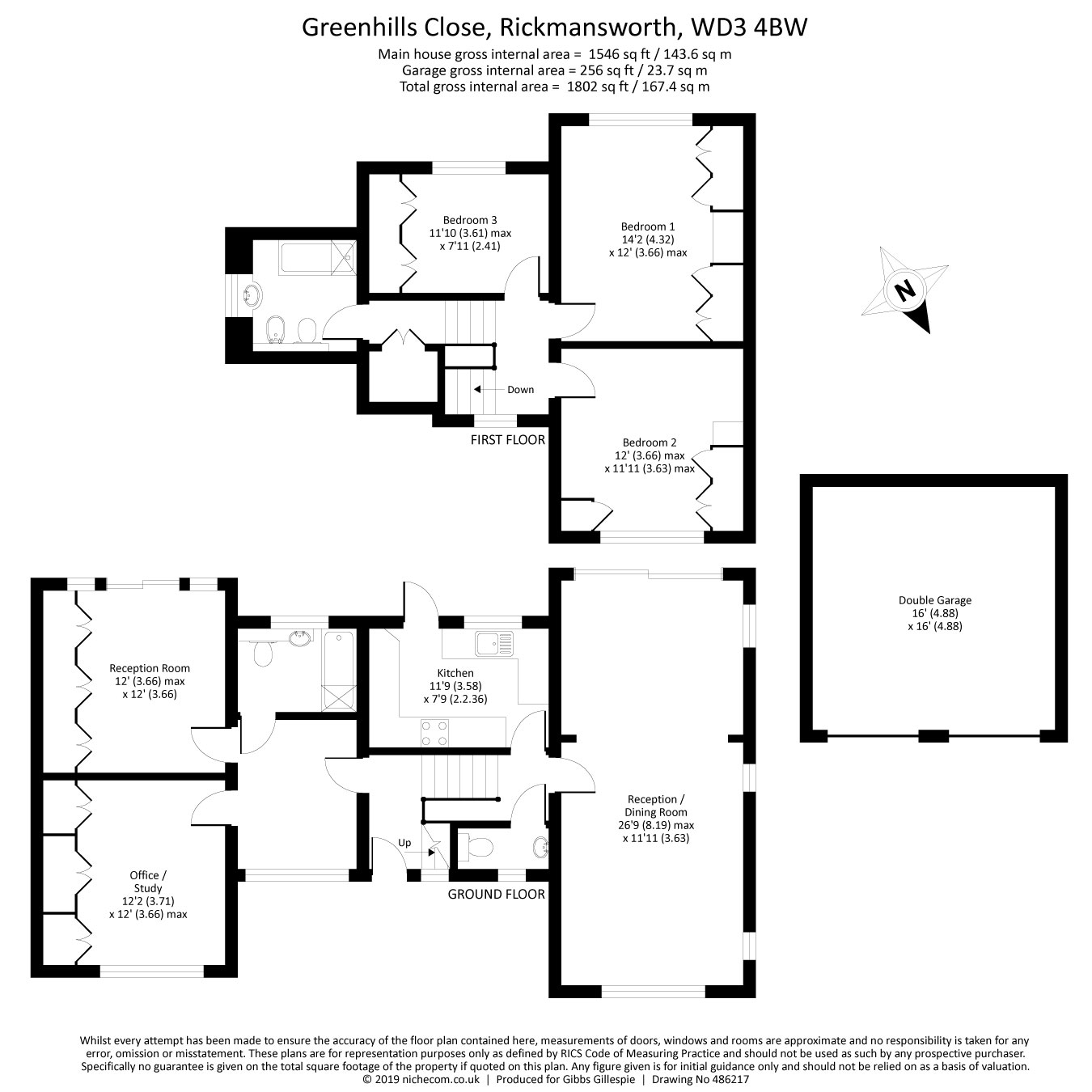 3 Bedrooms Detached house for sale in Greenhills Close, Rickmansworth, Hertfordshire WD3