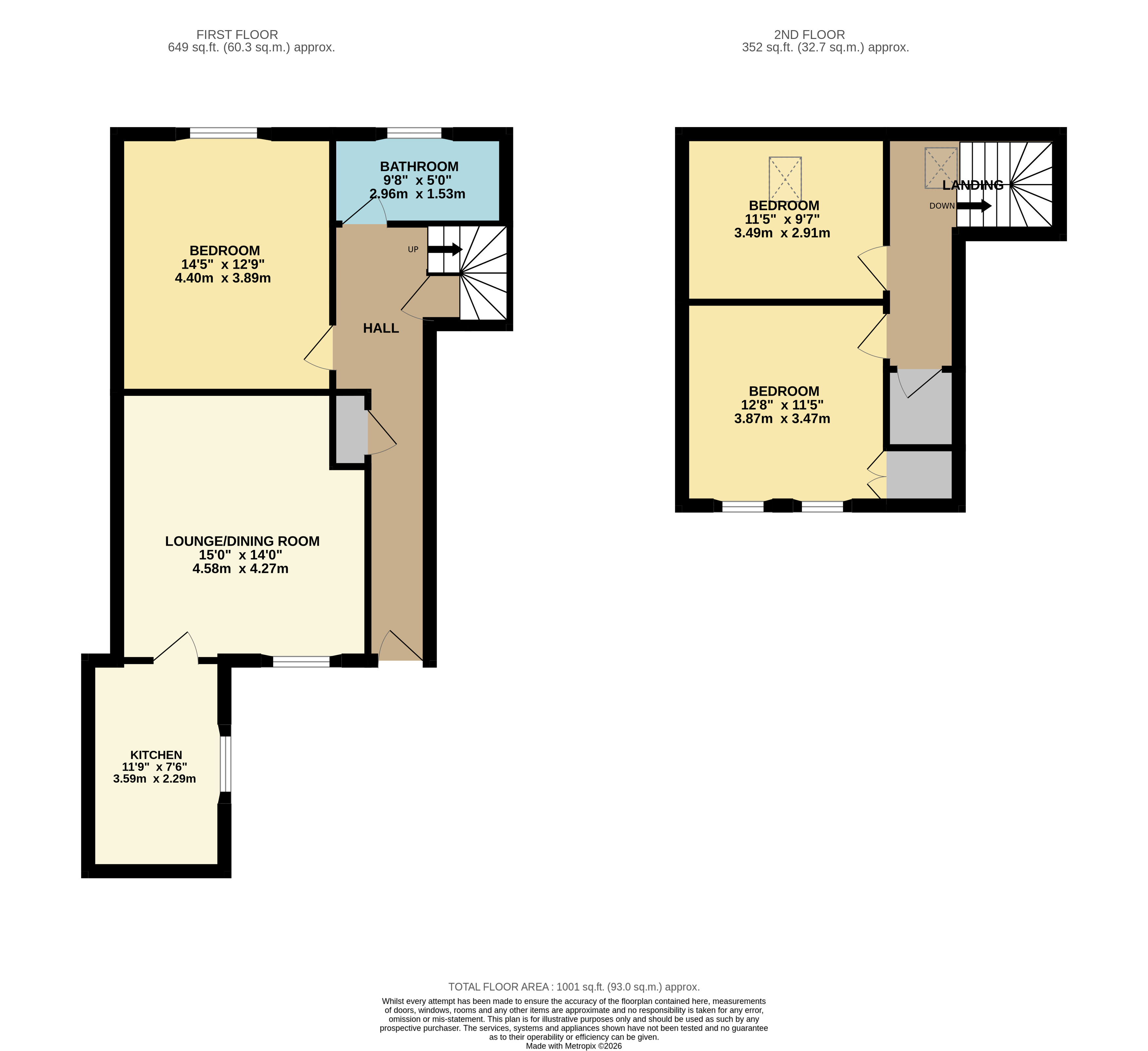 61, Wellesley Road, Leven floorplan