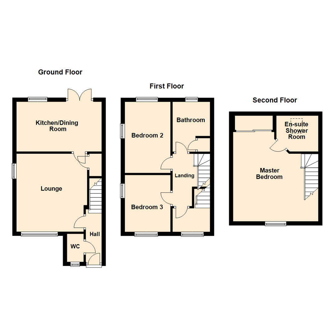 3 Bedrooms Town house for sale in Pearsons View, Seacroft, Leeds LS14