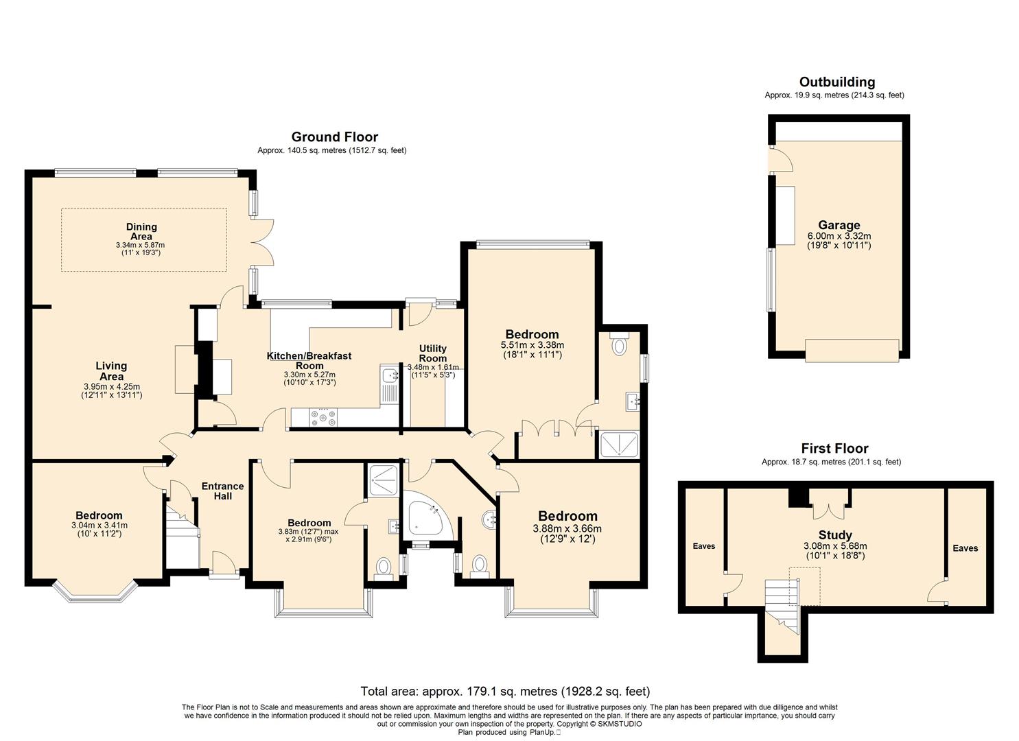 3, Cemmaes Court Road, Boxmoor floorplan