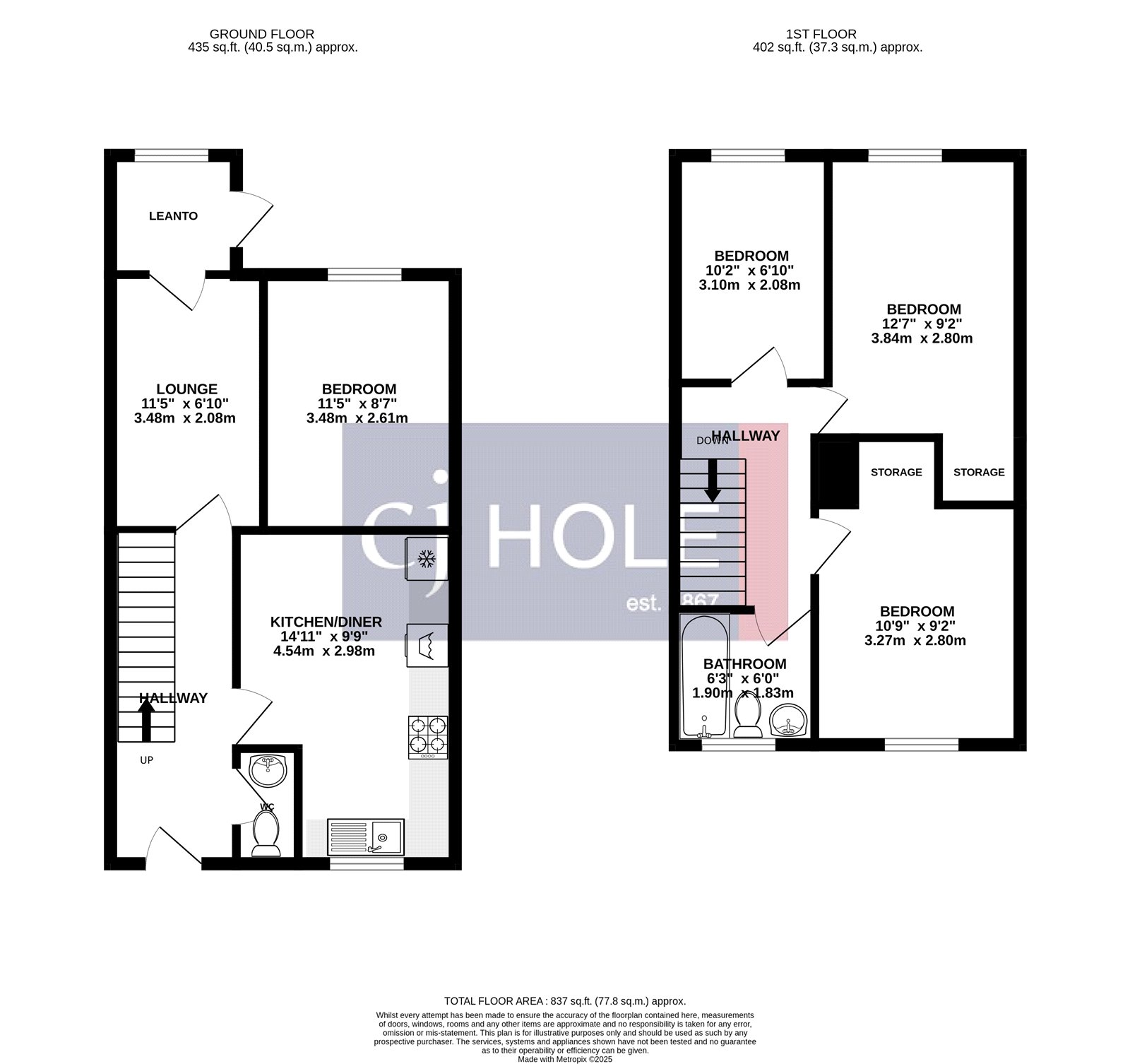 Hayes Close, Bristol floorplan