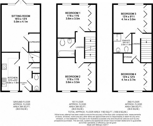 4 Bedrooms Town house for sale in Dove House Meadow, Great Cornard, Sudbury CO10