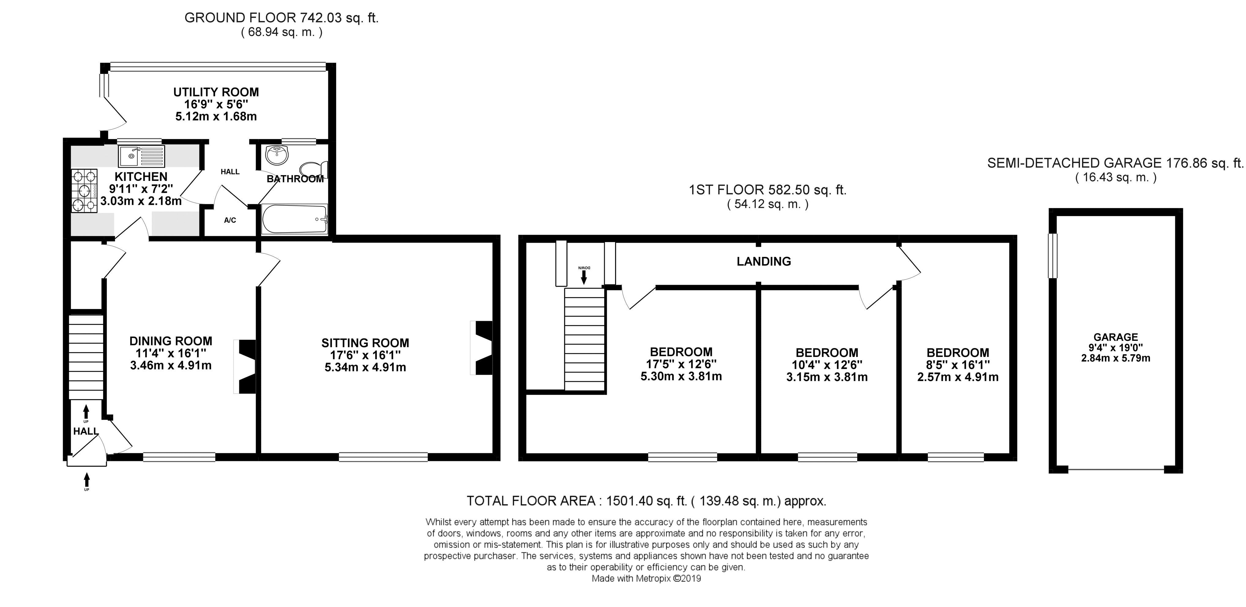3 Bedrooms Terraced house for sale in Brook Lane, Catcott, Bridgwater TA7
