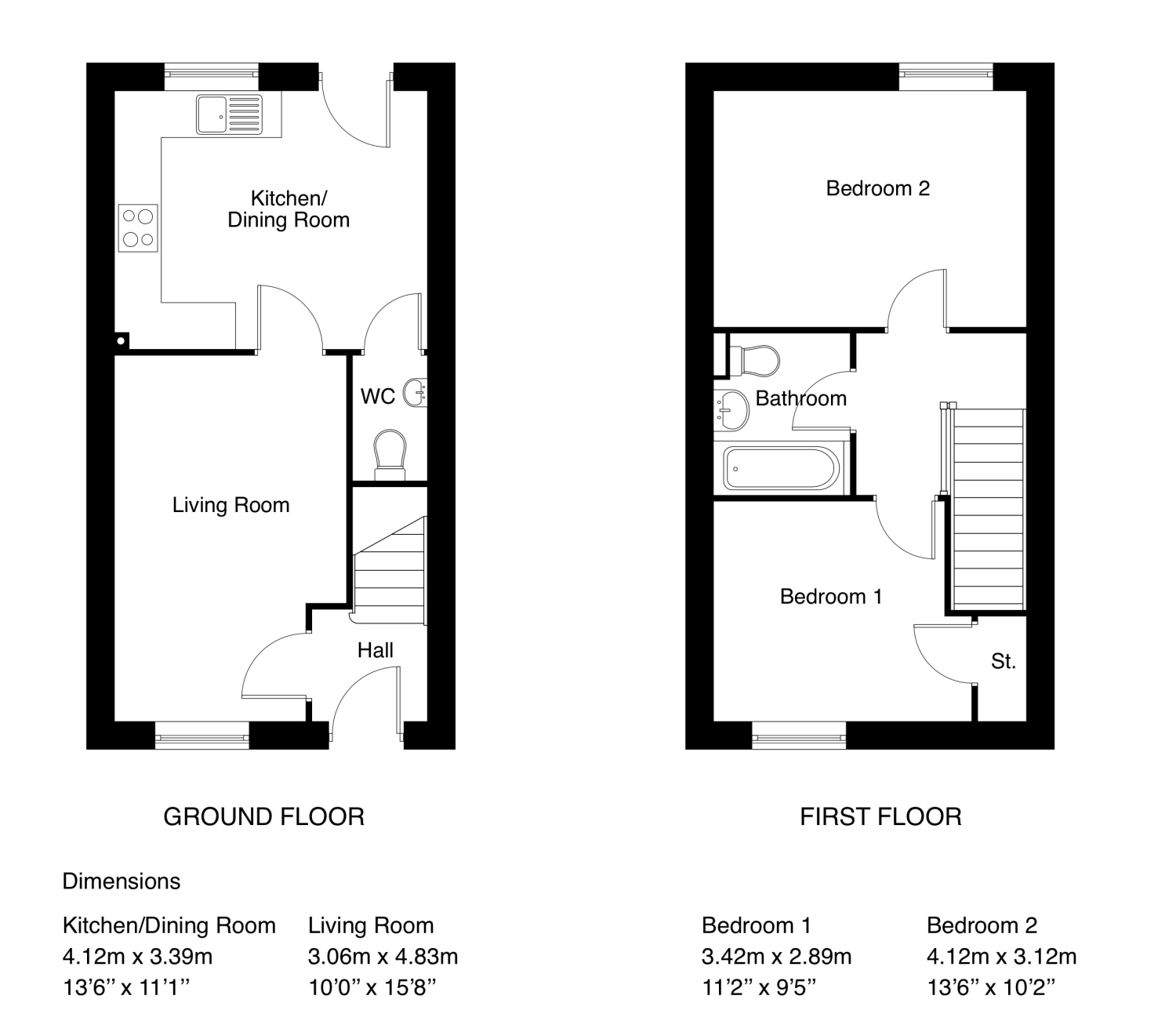Plot 523 The Kildale, Prince's Place, 11 Barratt Avenue, Nottingham floorplan