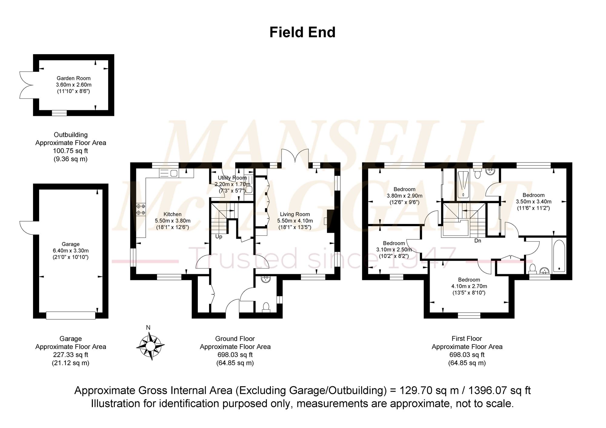 3 Field End, Billingshurst floorplan
