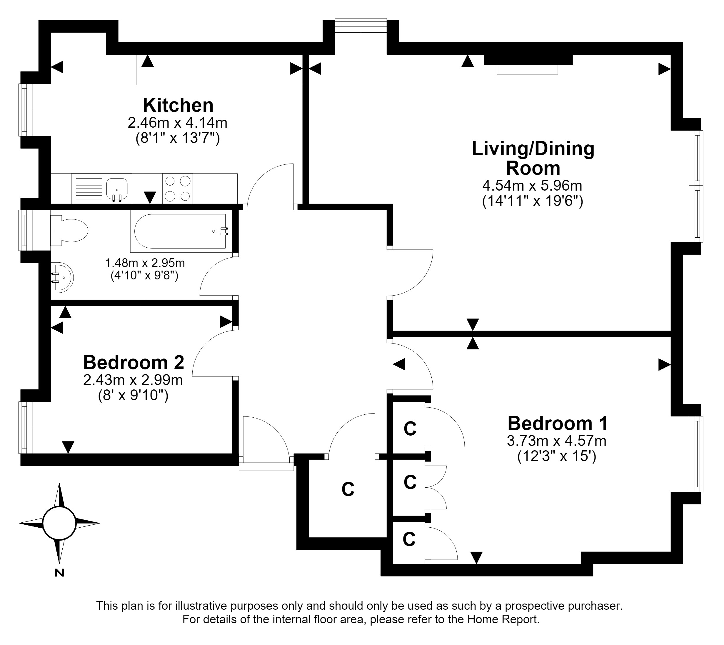 35/4, Lasswade Road, Liberton, Edinburgh floorplan