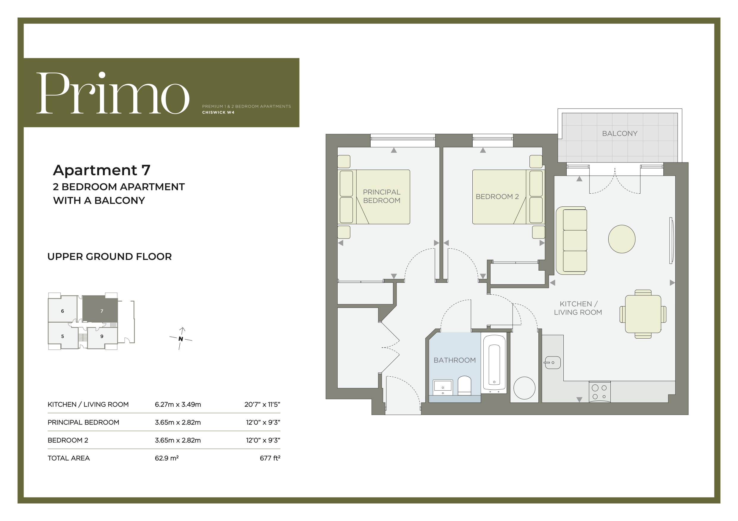 Apartment 7., Primo Court, Berrymede Road, London floorplan