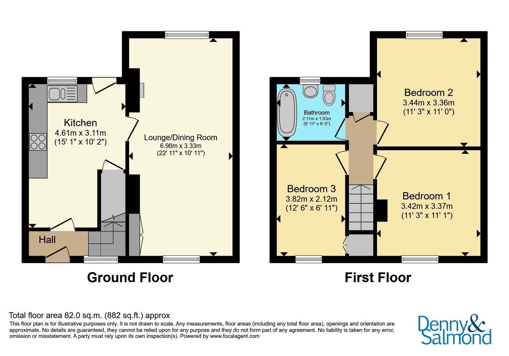 1, Dukes Way, Malvern floorplan