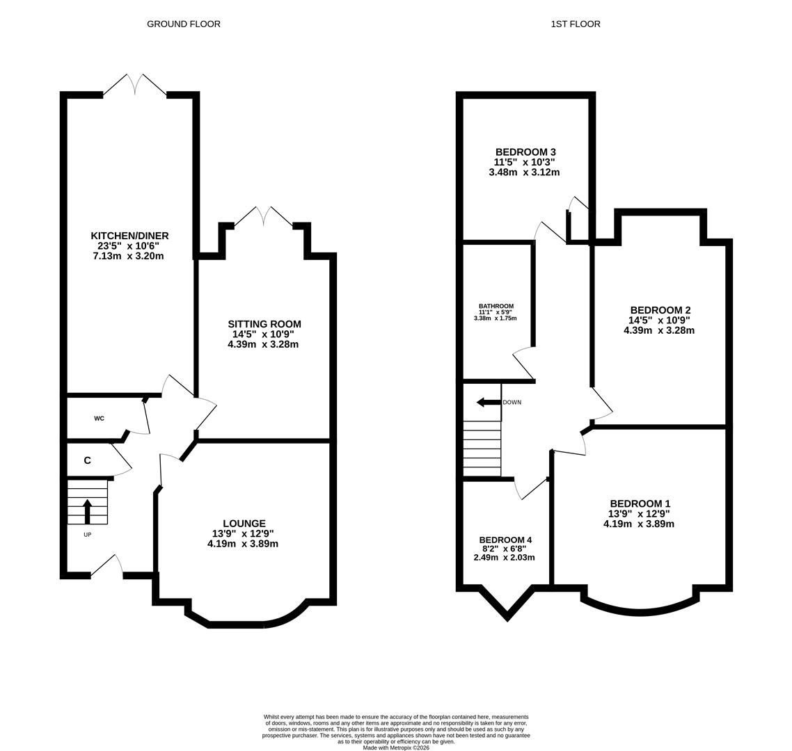 79, Hall Road, Hull floorplan