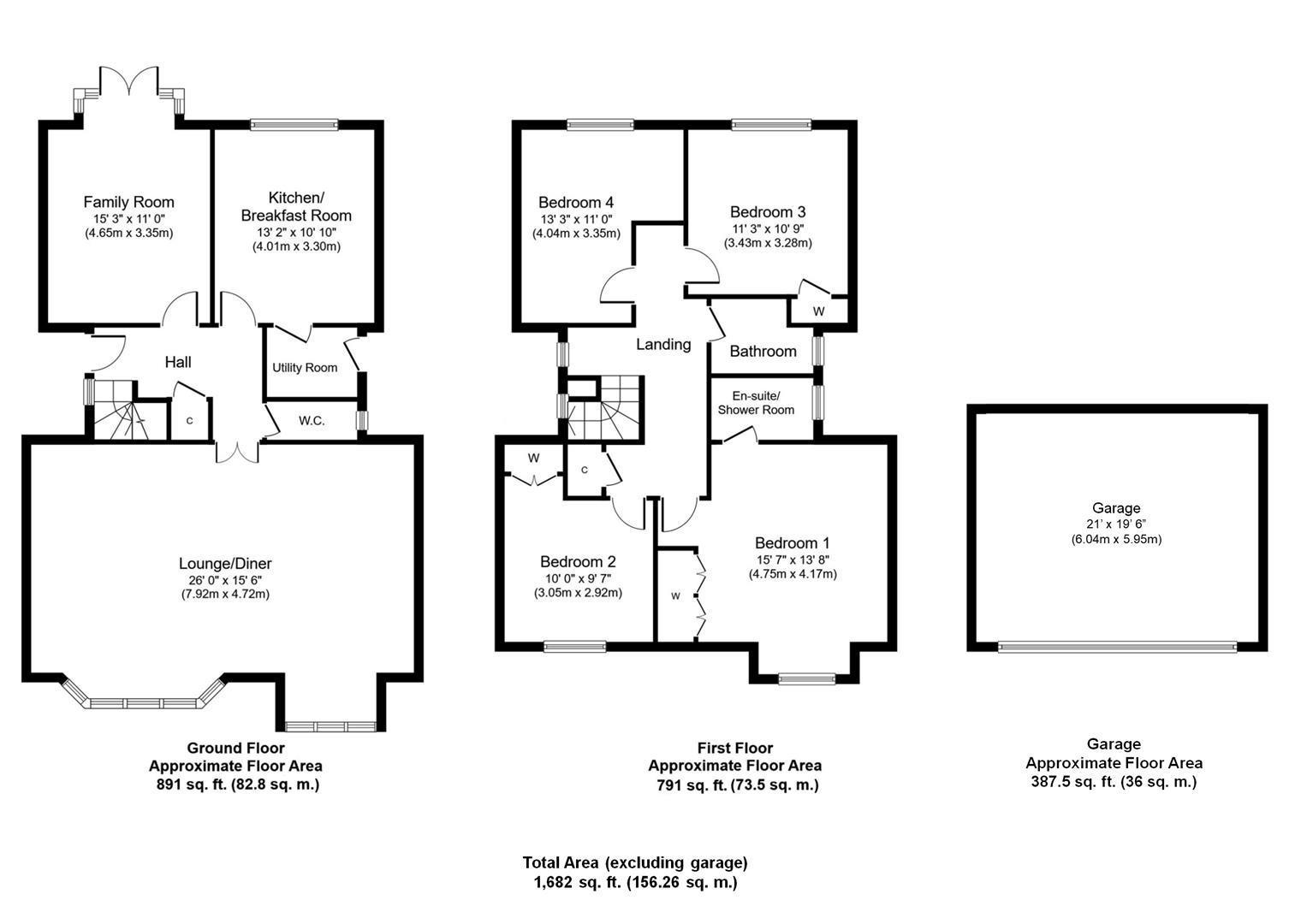 Rose Lodge, High Street, Little Chesterford floorplan