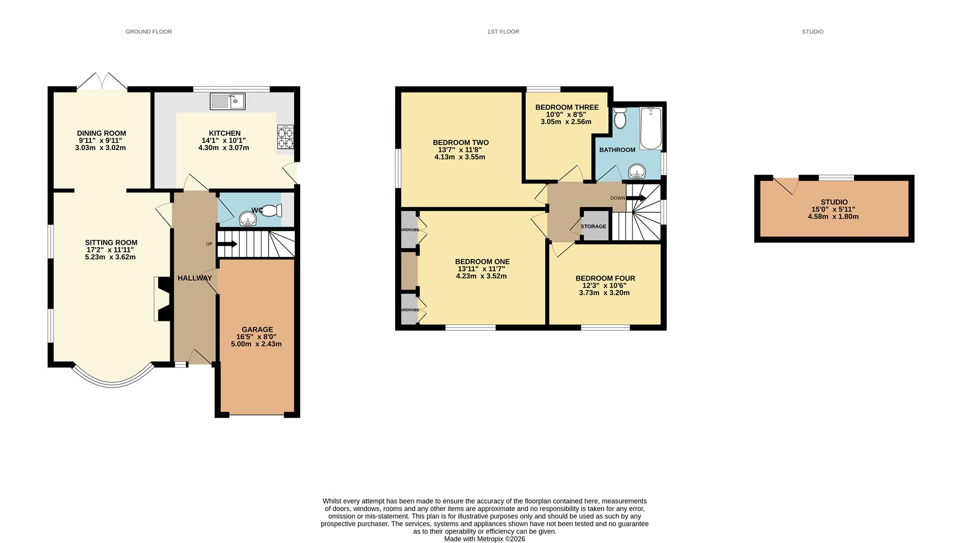 18, Ridgeway Close, Heathfield floorplan