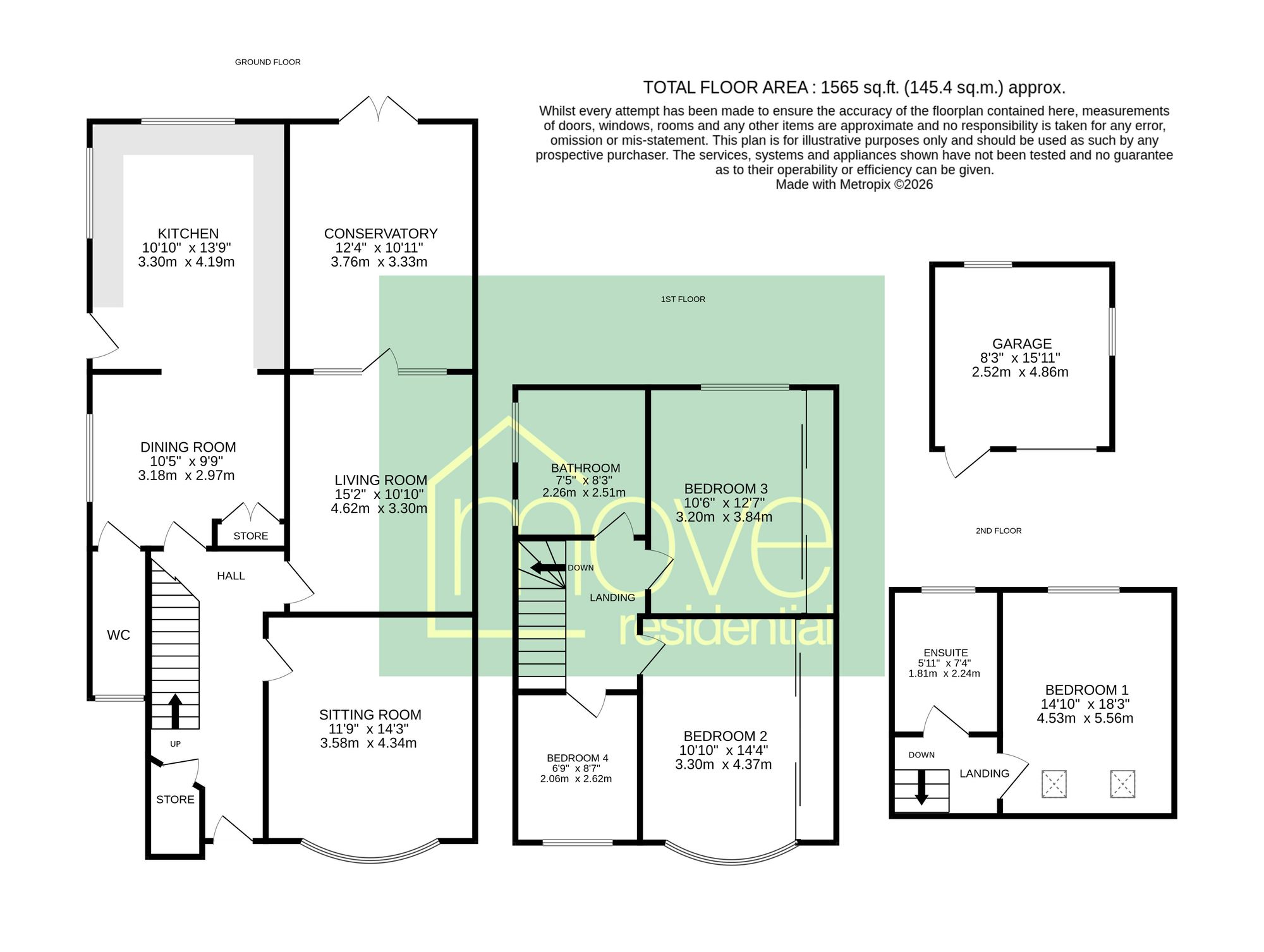 190 Higher Bebington Road, Wirral floorplan