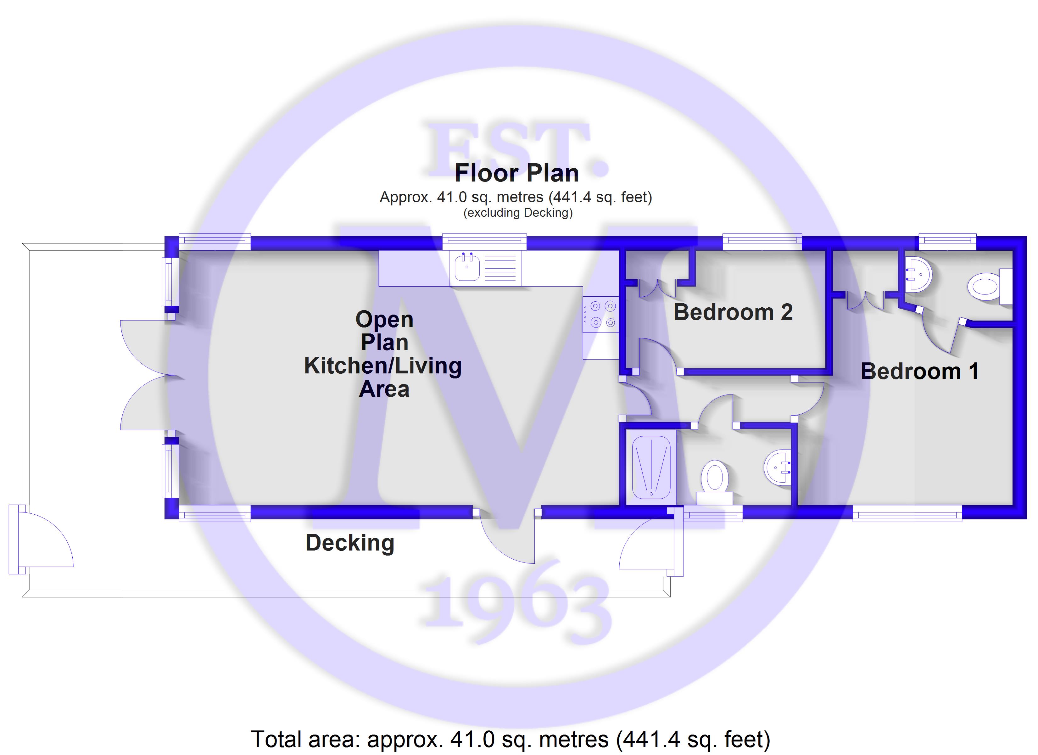 121, Field Place, Barton On Sea floorplan