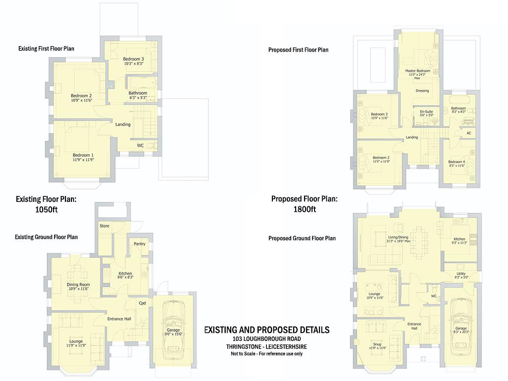 The Rowans, 103, Loughborough Road, Coalville floorplan
