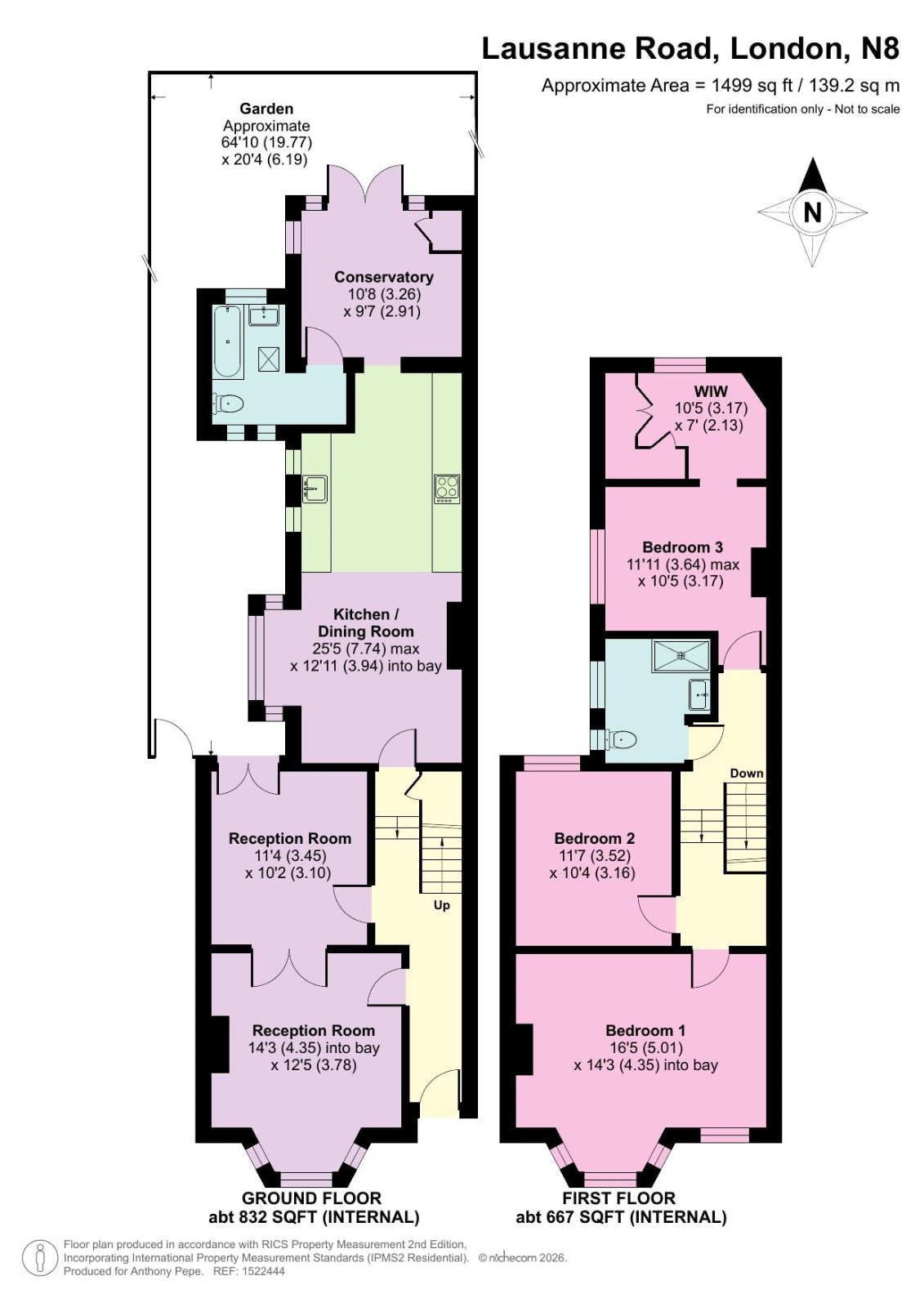 33, Lausanne Road, London floorplan