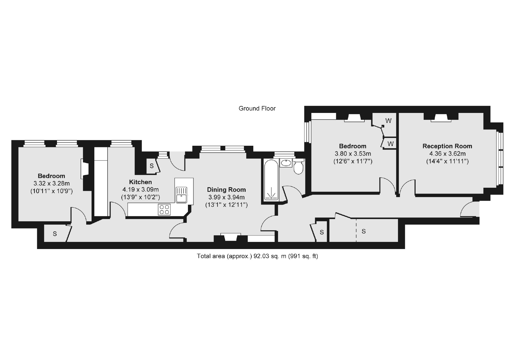 Salford Road, London SW2, 2 bedroom flat for sale 58140205