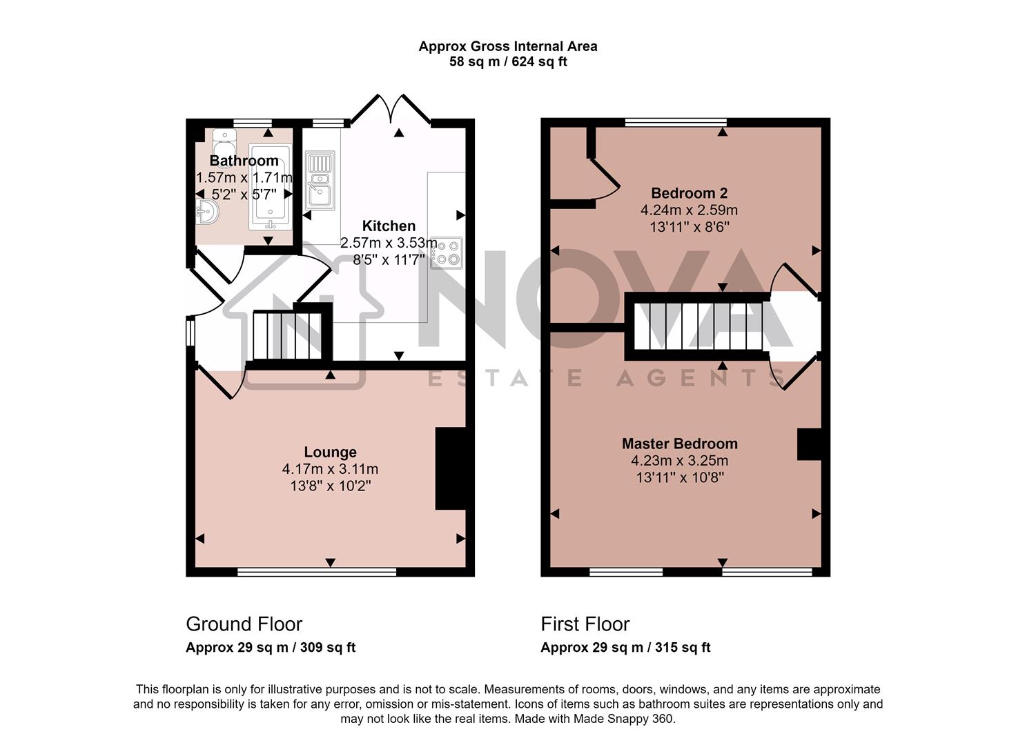 5, Briar Close, Luton floorplan