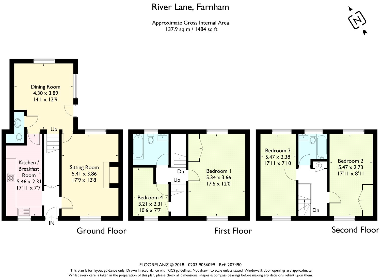 4 Bedrooms Semi-detached house for sale in River Lane, Farnham, Surrey GU9