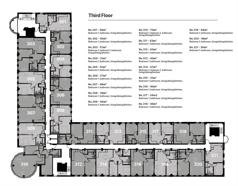 319, Clifton House, 84, Broadway, Peterborough floorplan