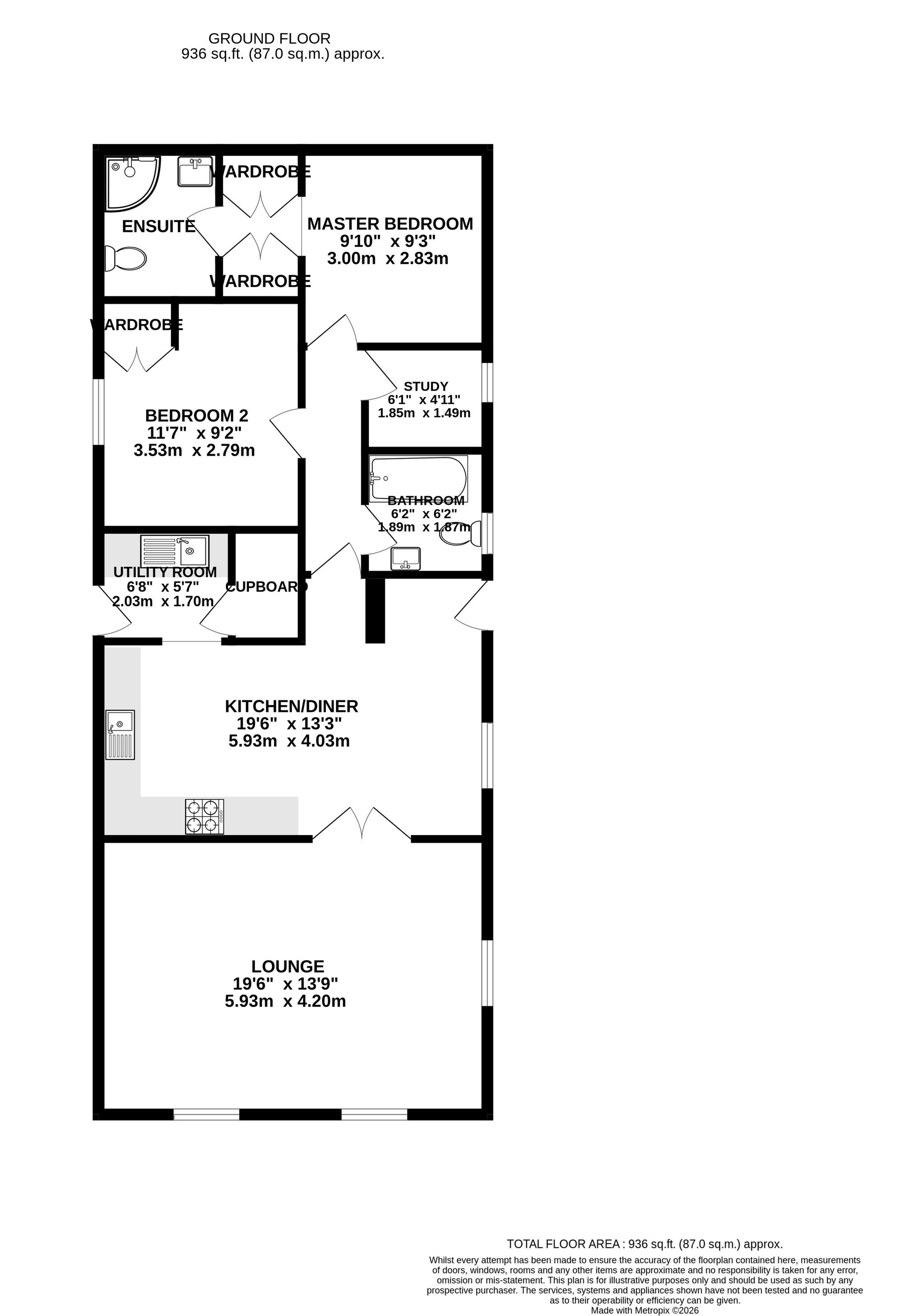 57 Springfield Park Wykin Road, Hinckley floorplan