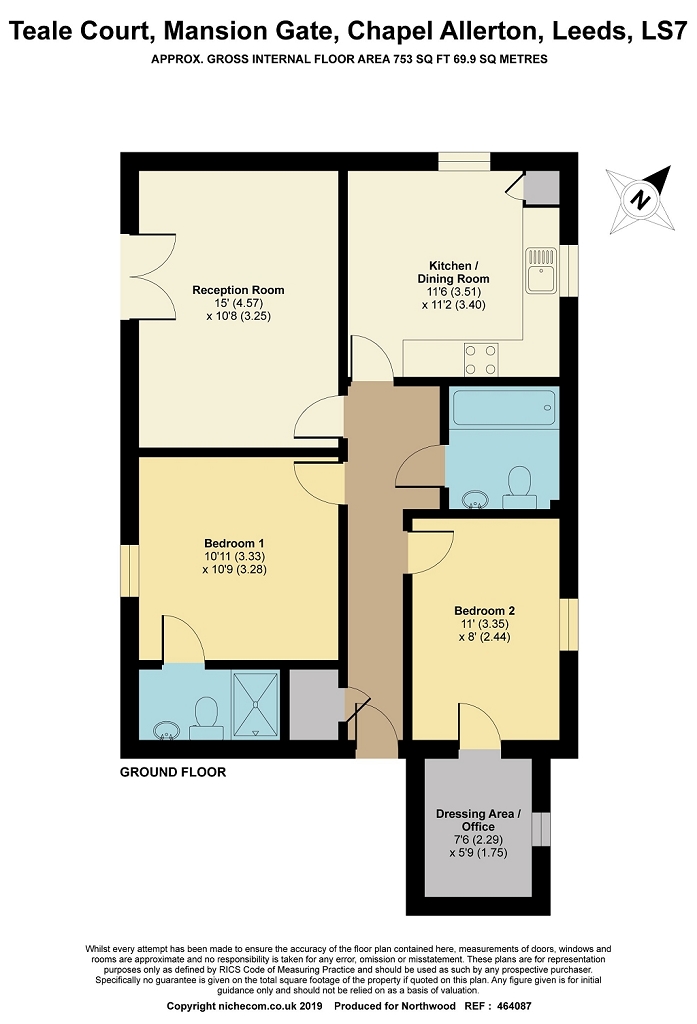 2 Bedrooms Flat for sale in Teale Court, Mansion Gate, Chapel Allerton, Leeds LS7