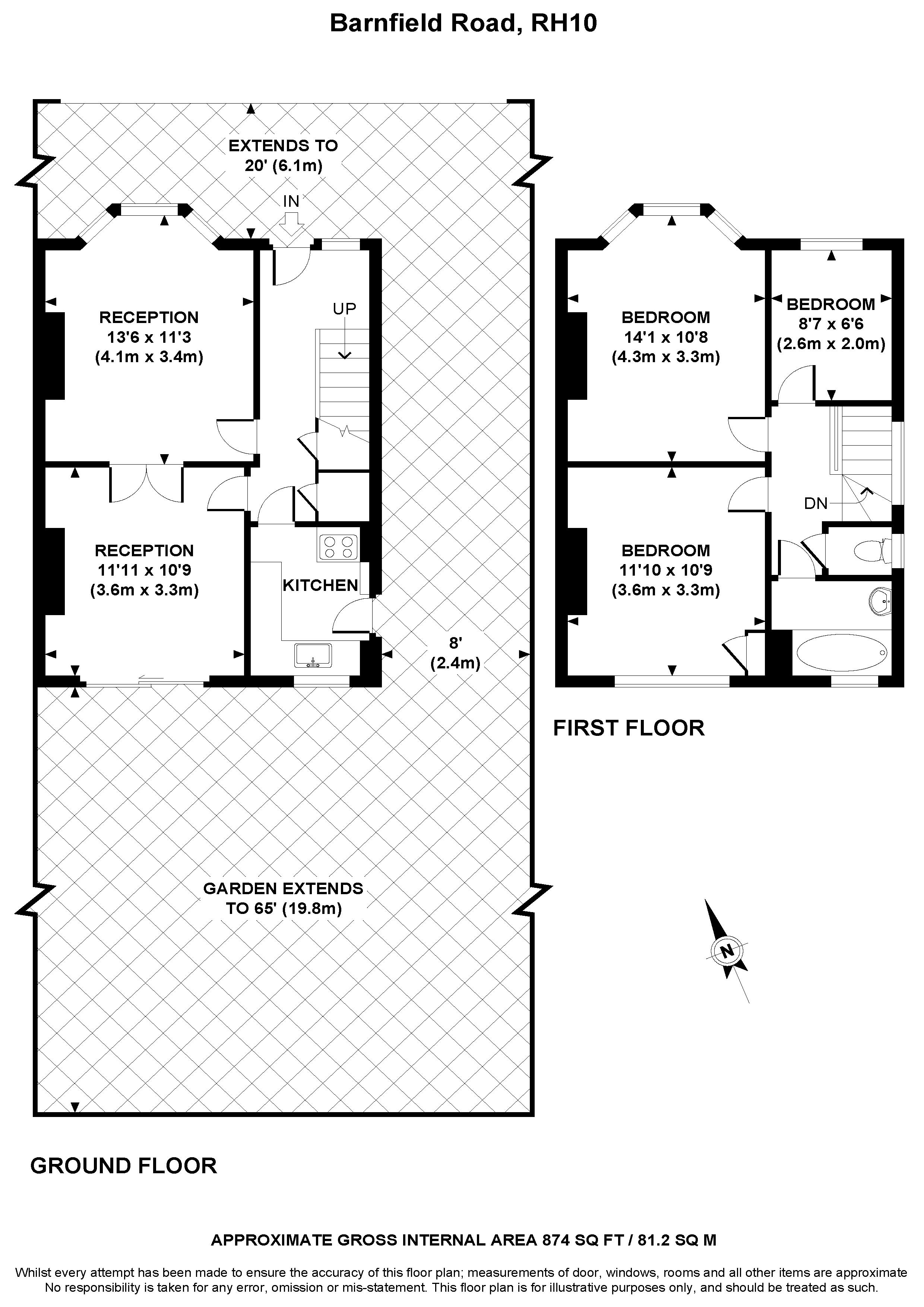 3 Bedrooms Semi-detached house for sale in Barnfield Road, Northgate, Crawley RH10