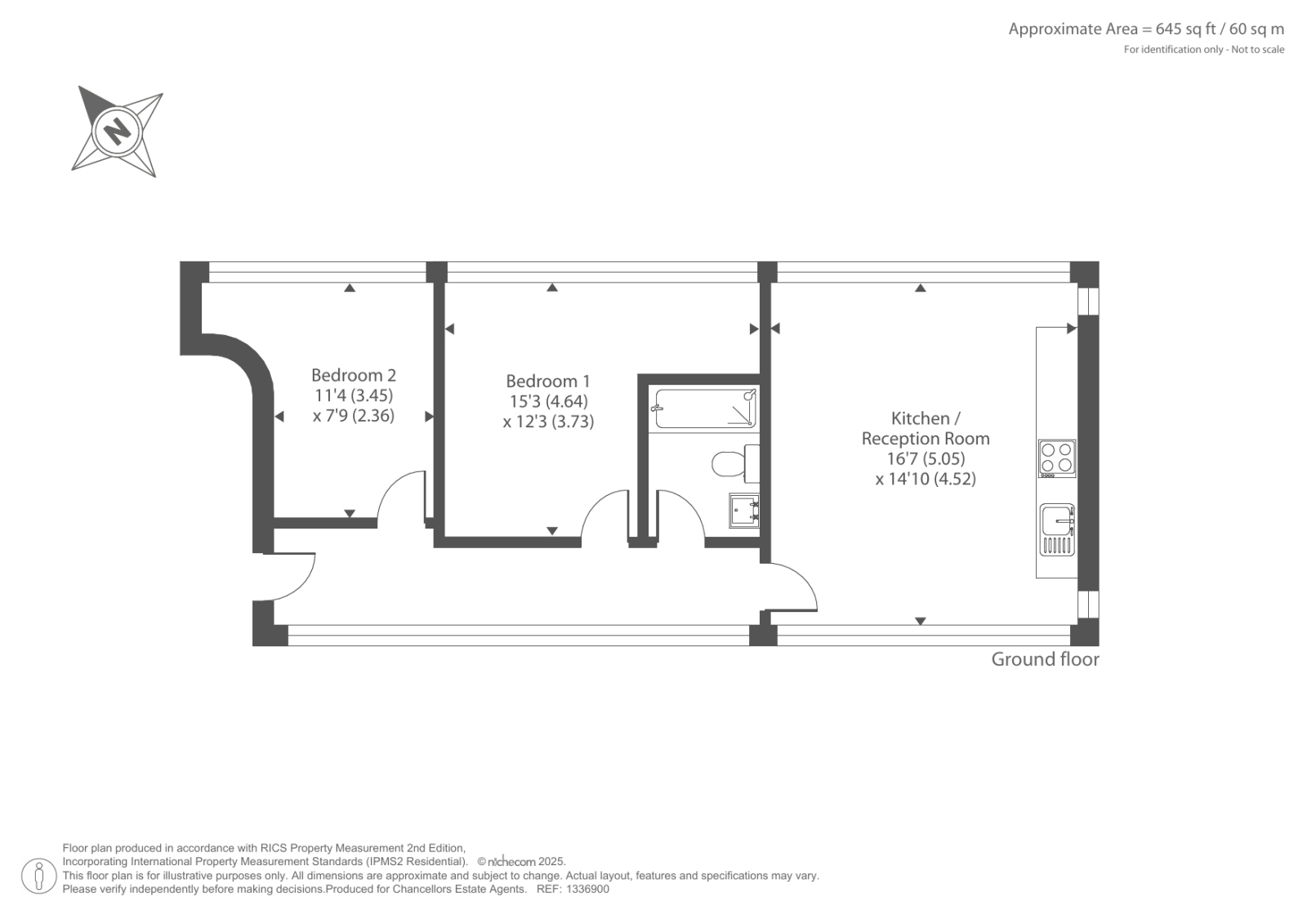 Flat 6 Uplands House,, Four Ashes Road, High Wycombe floorplan