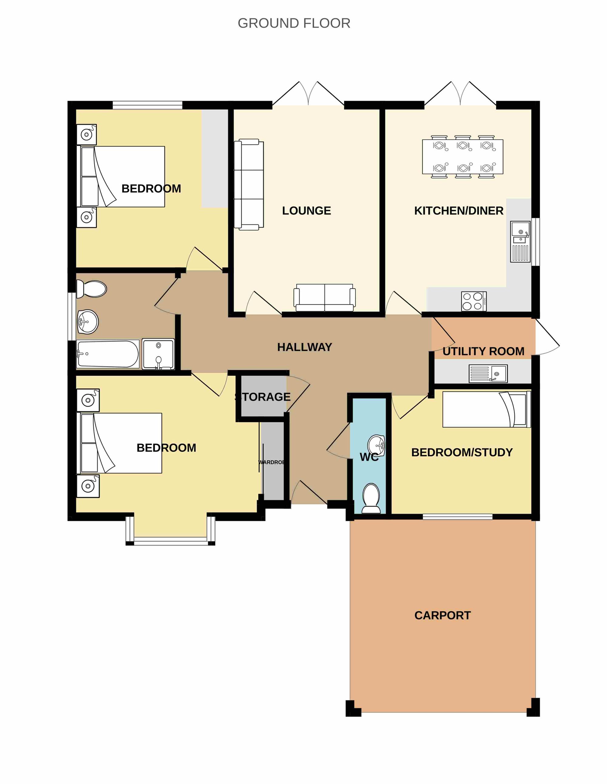 28 Scout Gardens Station Road, Telford floorplan