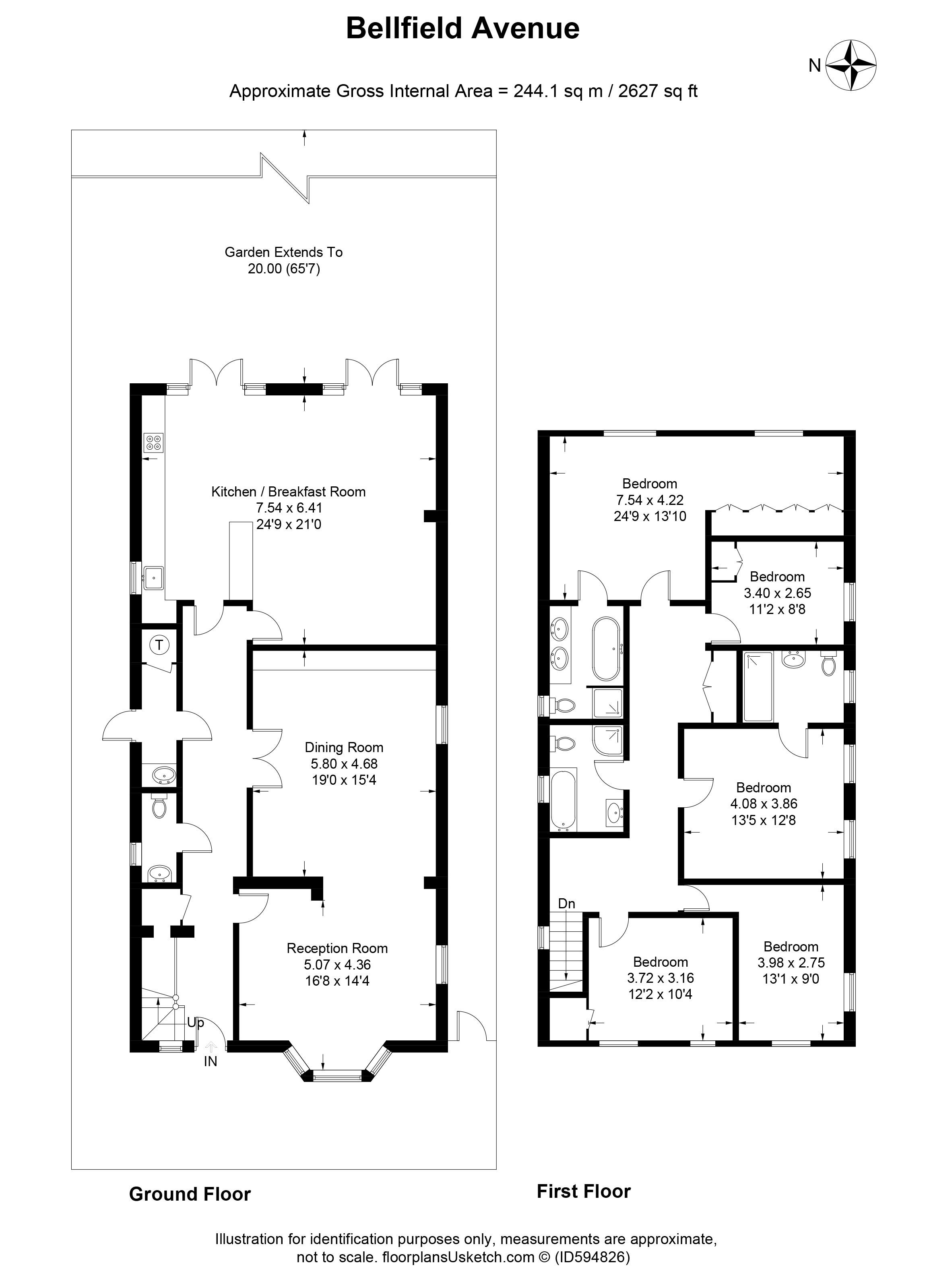 2, Bellfield Avenue, Harrow floorplan