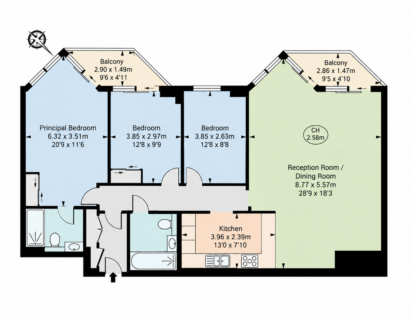 50, Ensign House, Battersea Reach, London floorplan
