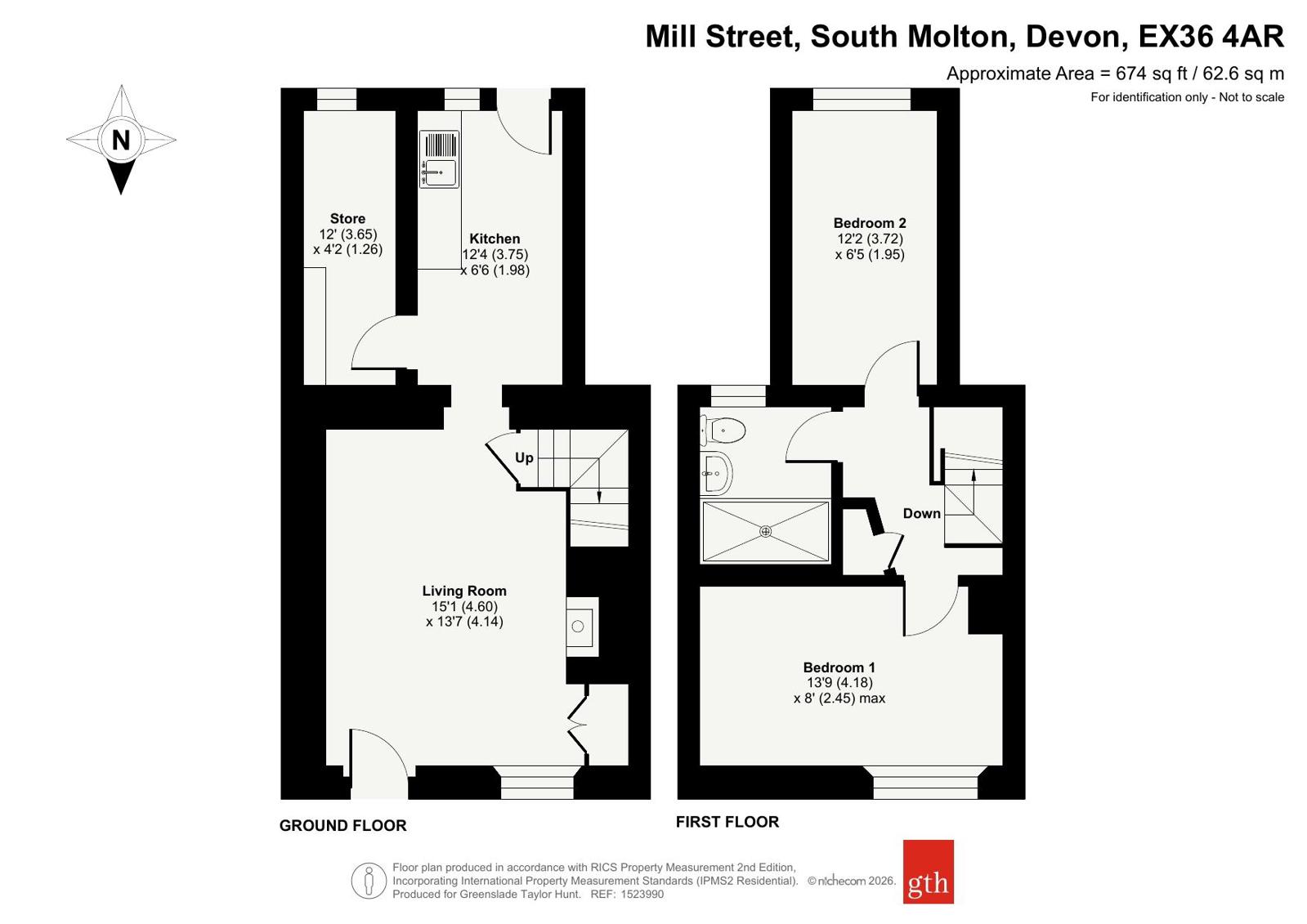 6, Mill Street, Devon floorplan