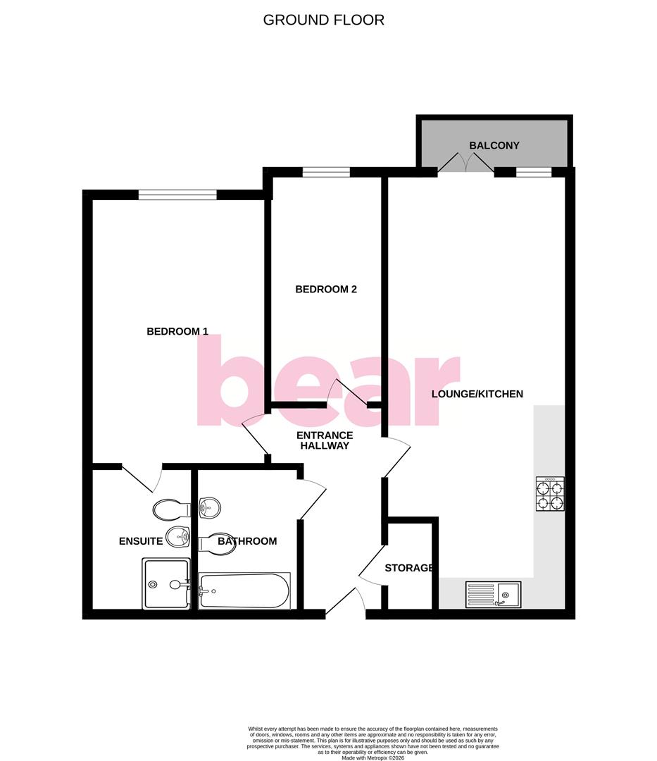 Flat 4, Matcham Place, Pembury Road, Westcliff-on-Sea floorplan