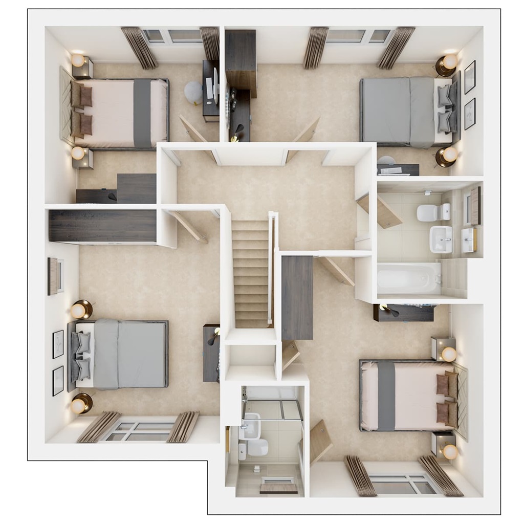 The Chalham - Plot 52, Little Furze Place, Gosforth Lane, Watford floorplan