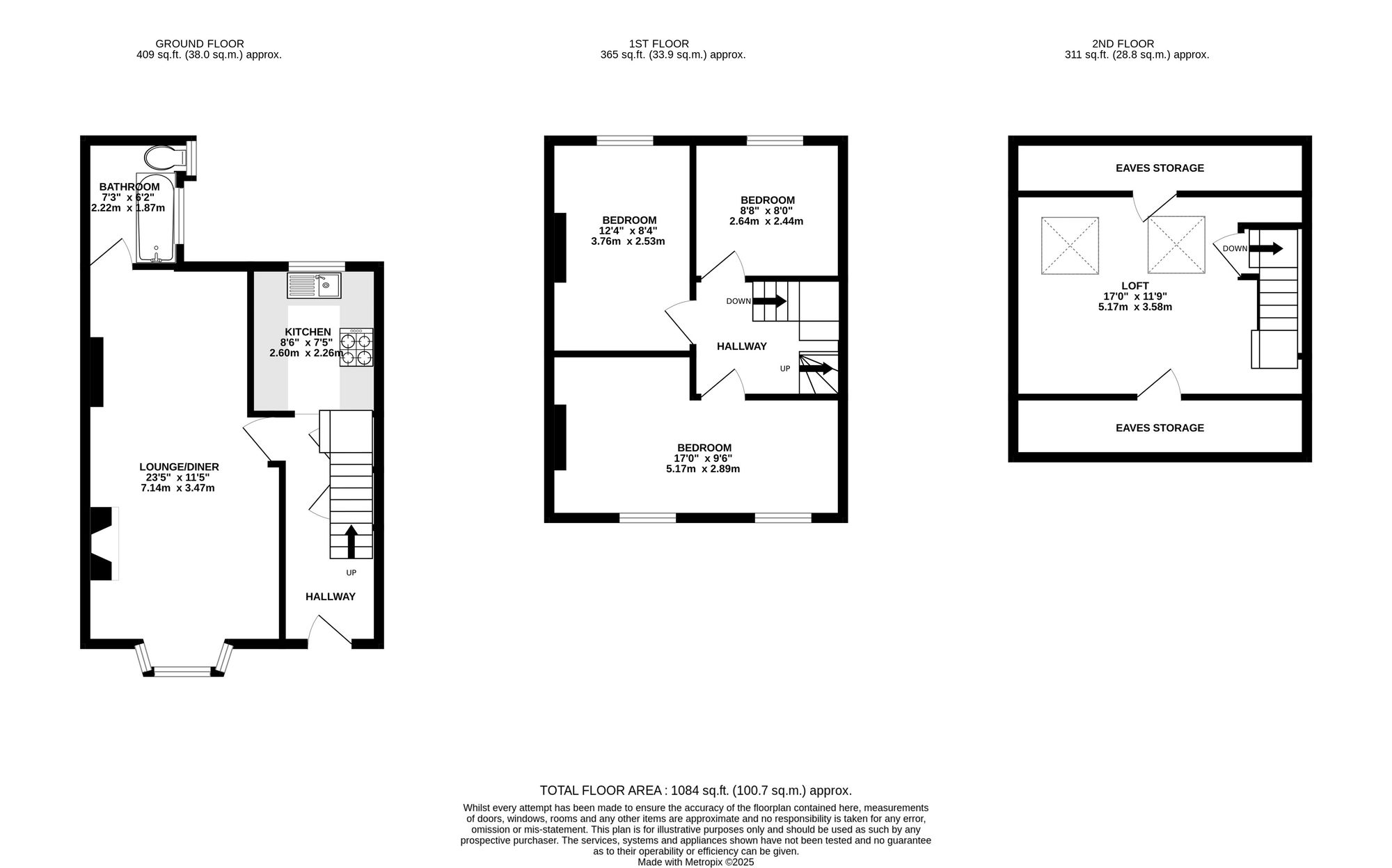 16 Risca Road, Newport floorplan