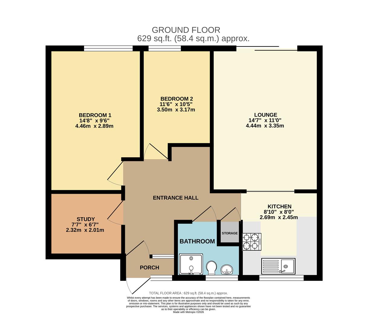 23, Jessop Close, Leicester floorplan