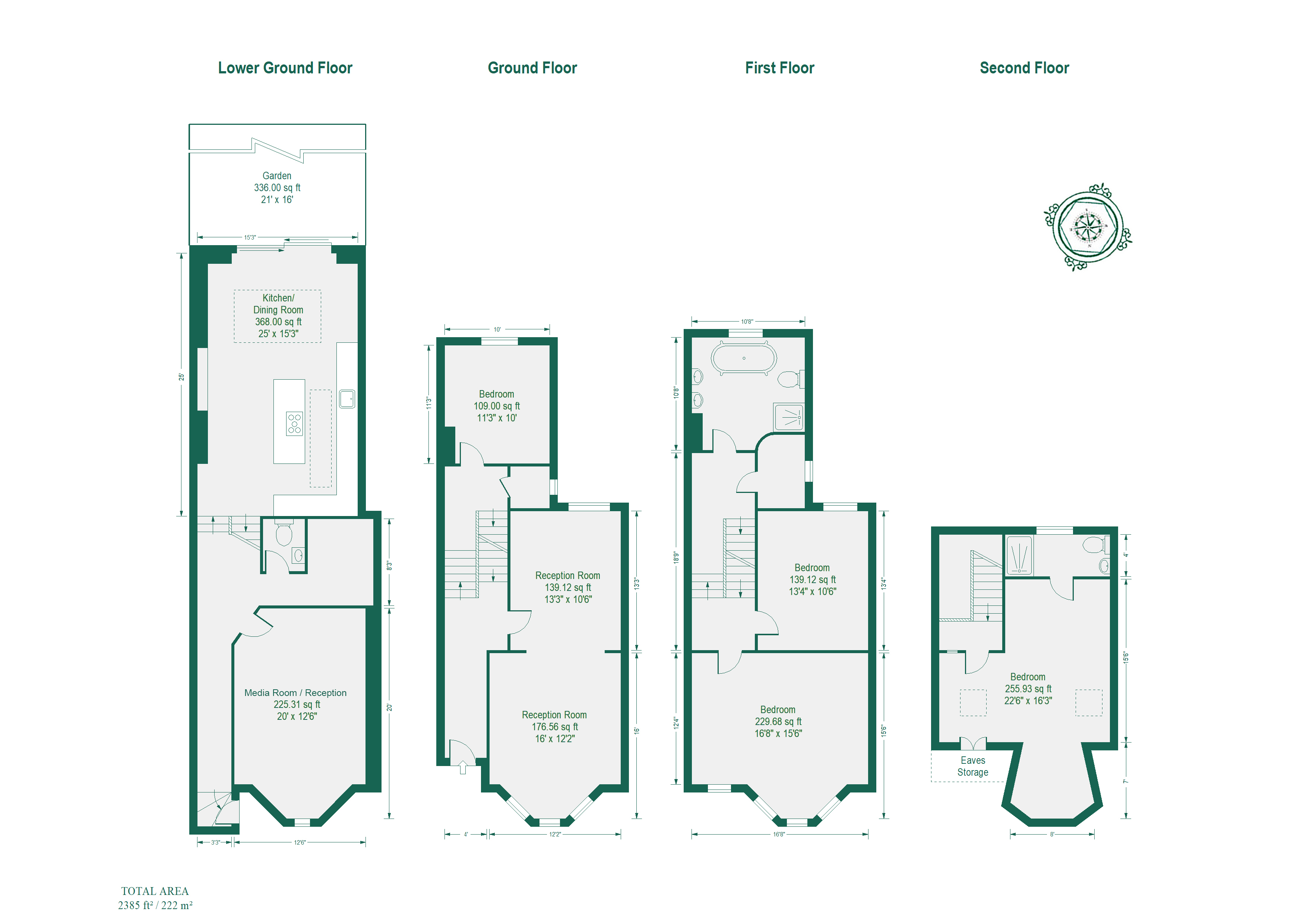 15, Ossian Road, London floorplan