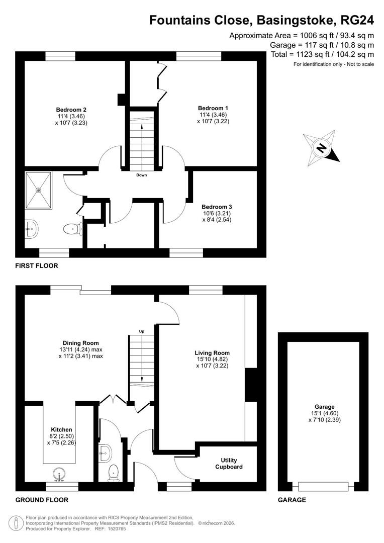 16, Fountains Close, Basingstoke floorplan