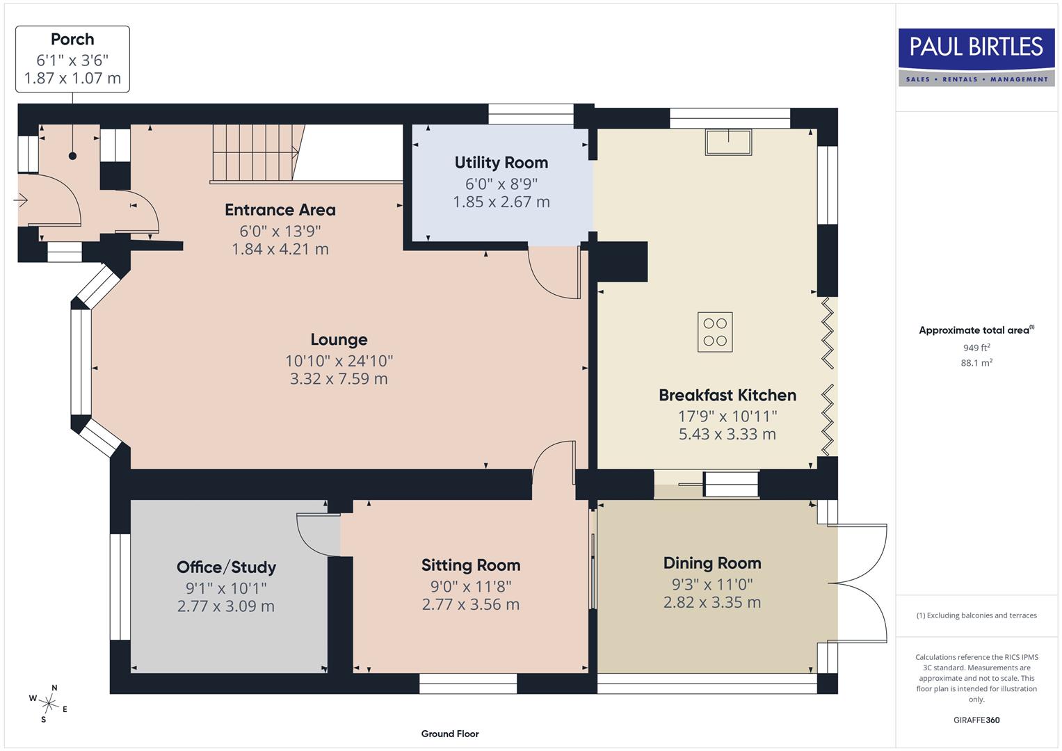 9, Cornhill Road, Trafford floorplan