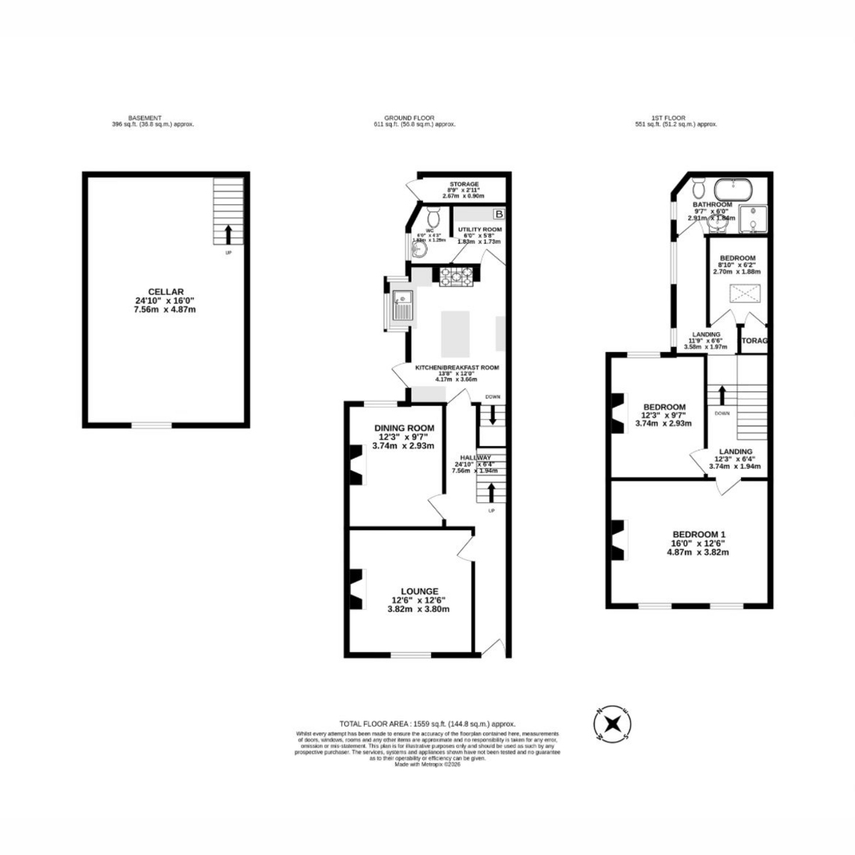 2, Regent Street, Preston floorplan