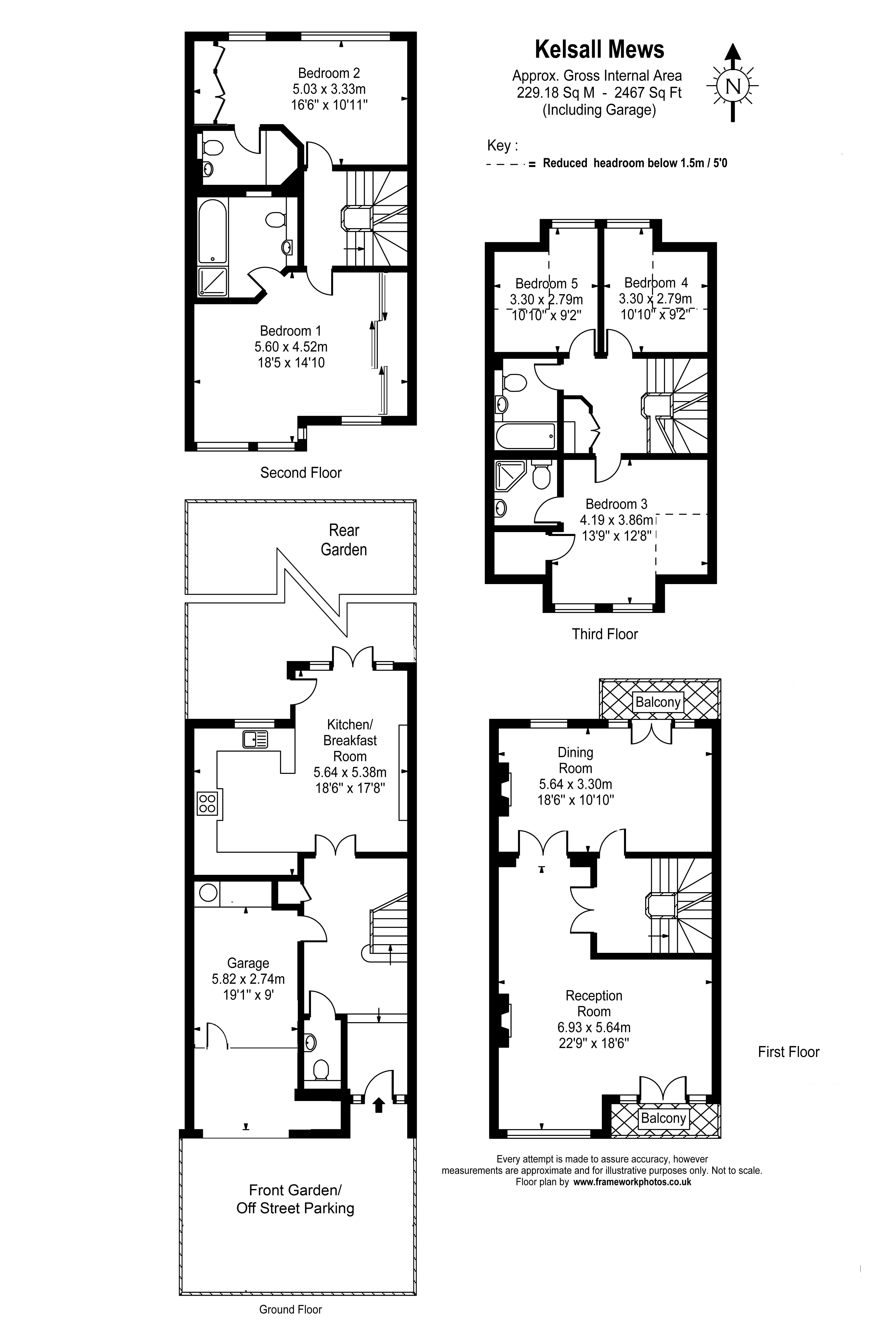 6, Kelsall Mews, Surrey floorplan