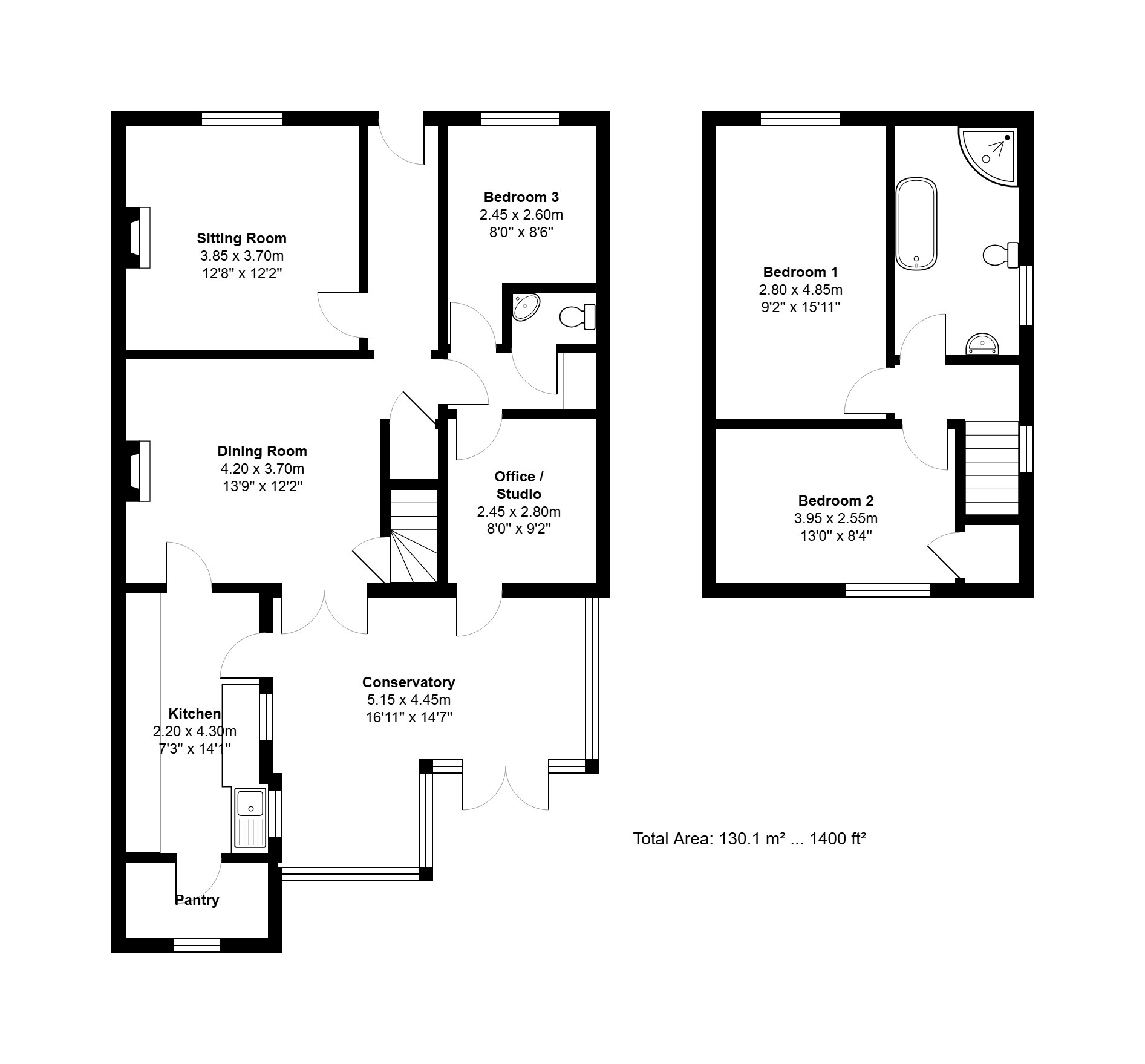2 Lodge Lane, Snettisham, Norfolk floorplan