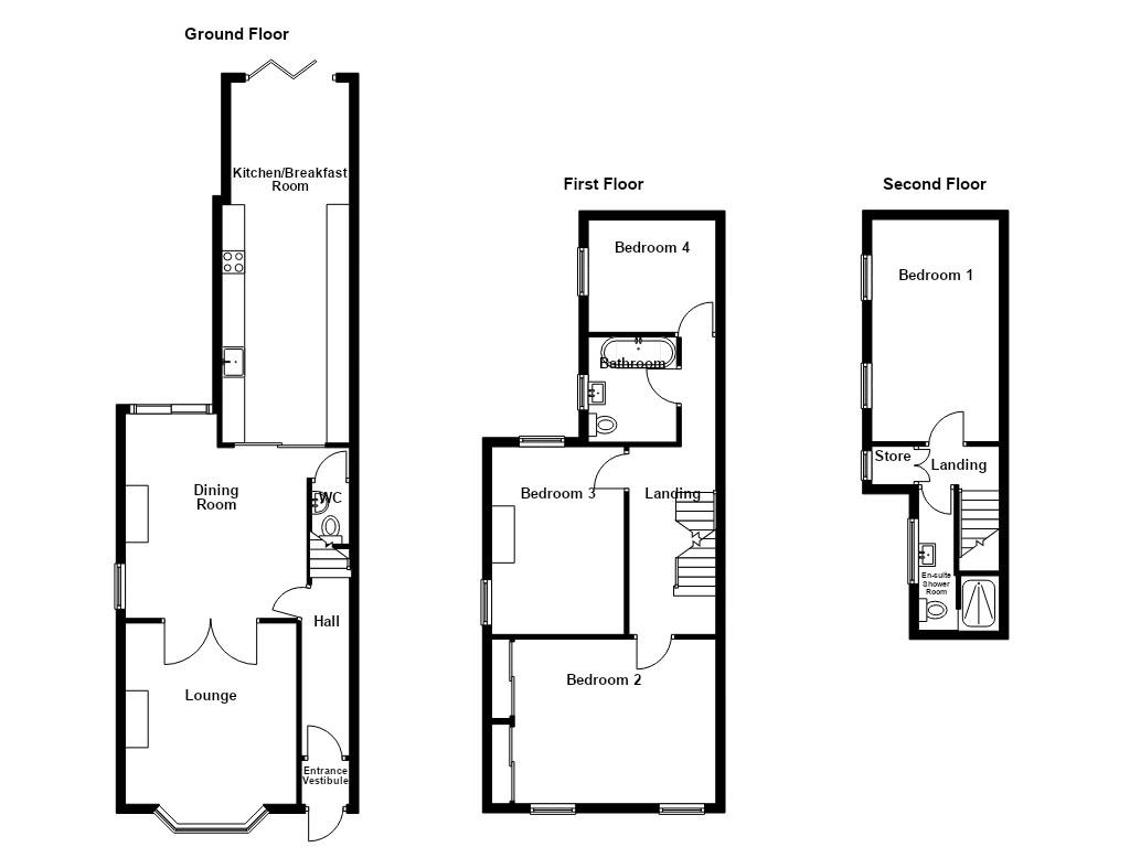 256, Worsley Road, Manchester floorplan
