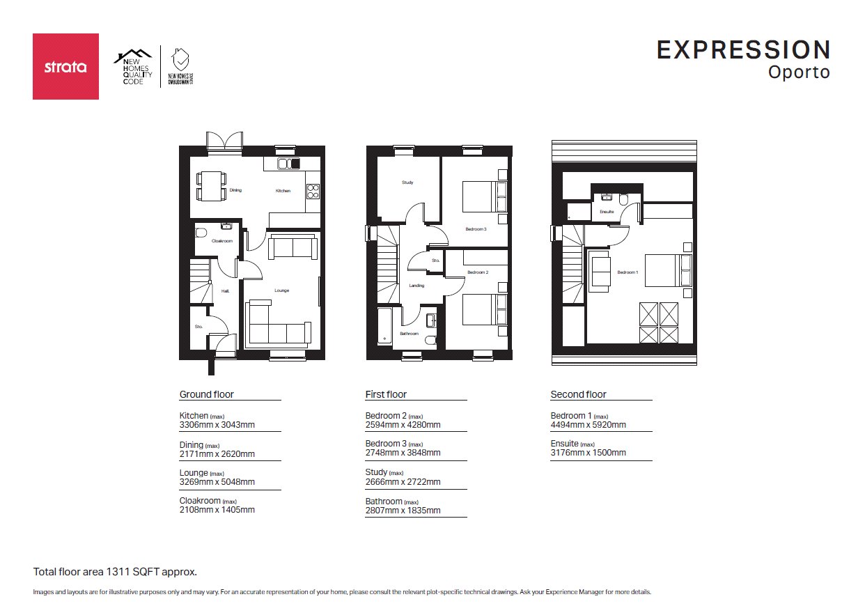 The Oporto,, Expression, Wingerworth floorplan