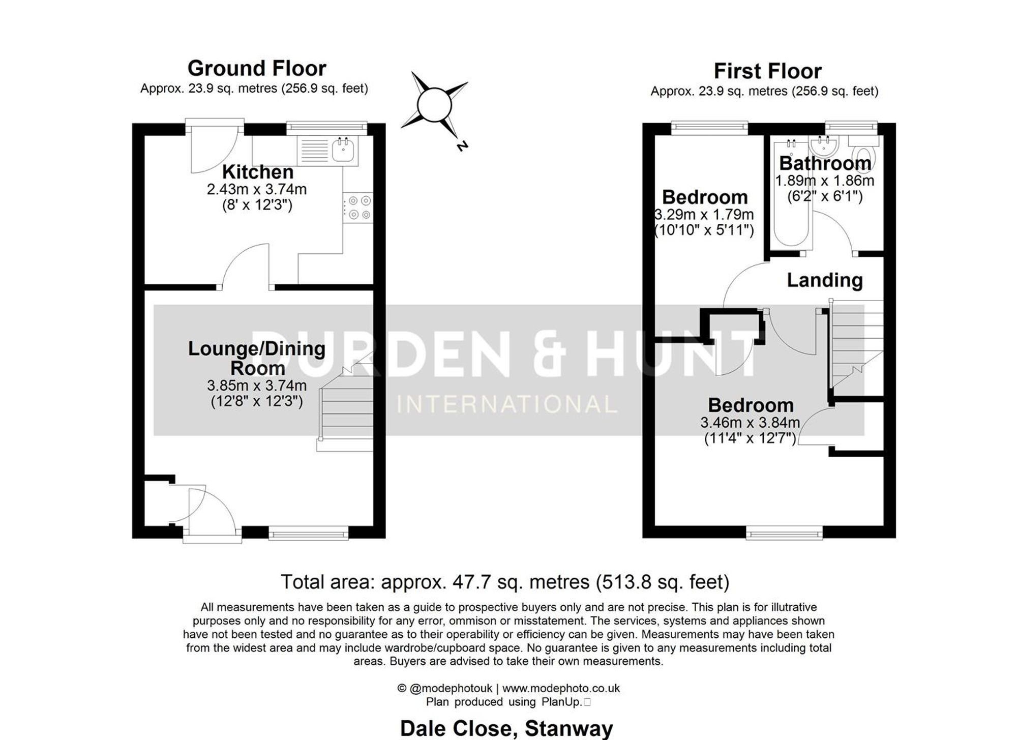252 Dale Close, Colchester floorplan